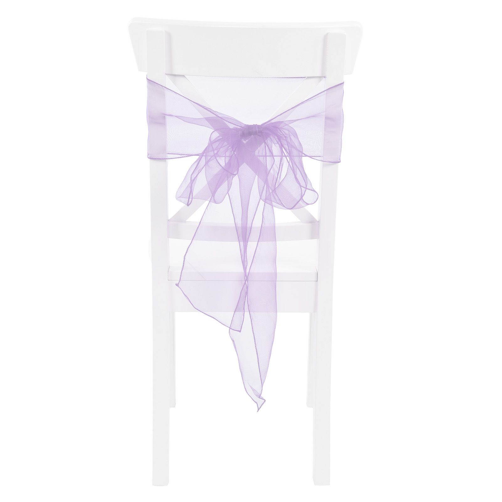 10Pcs Organza Banquet Chair Sash Exquisite Chair Bows Sashes for Wedding Party view 9