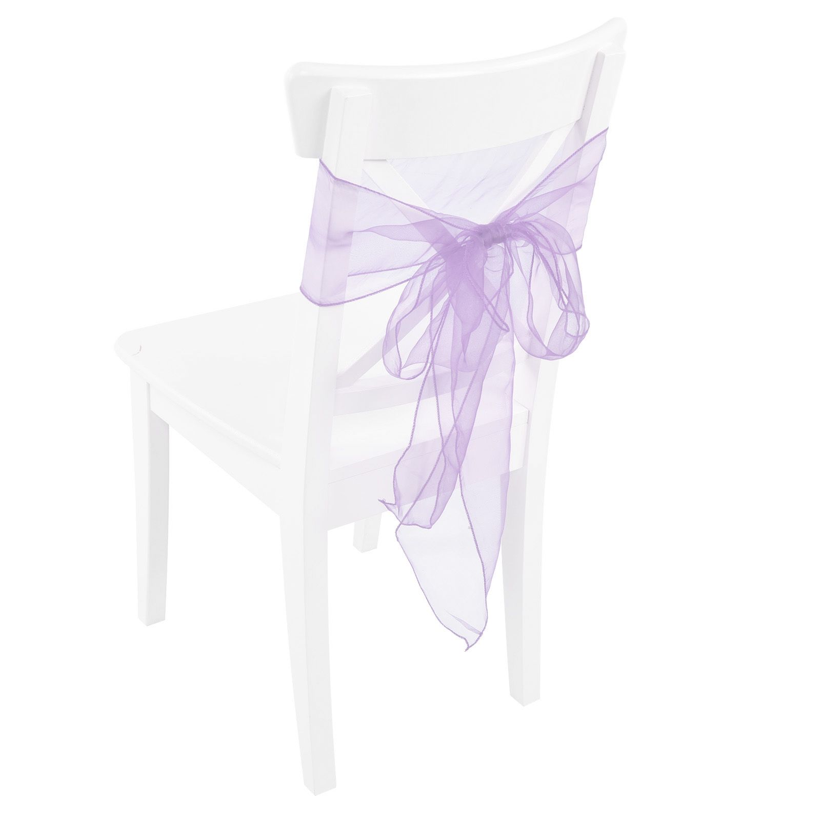 10Pcs Organza Banquet Chair Sash Exquisite Chair Bows Sashes for Wedding Party view 10