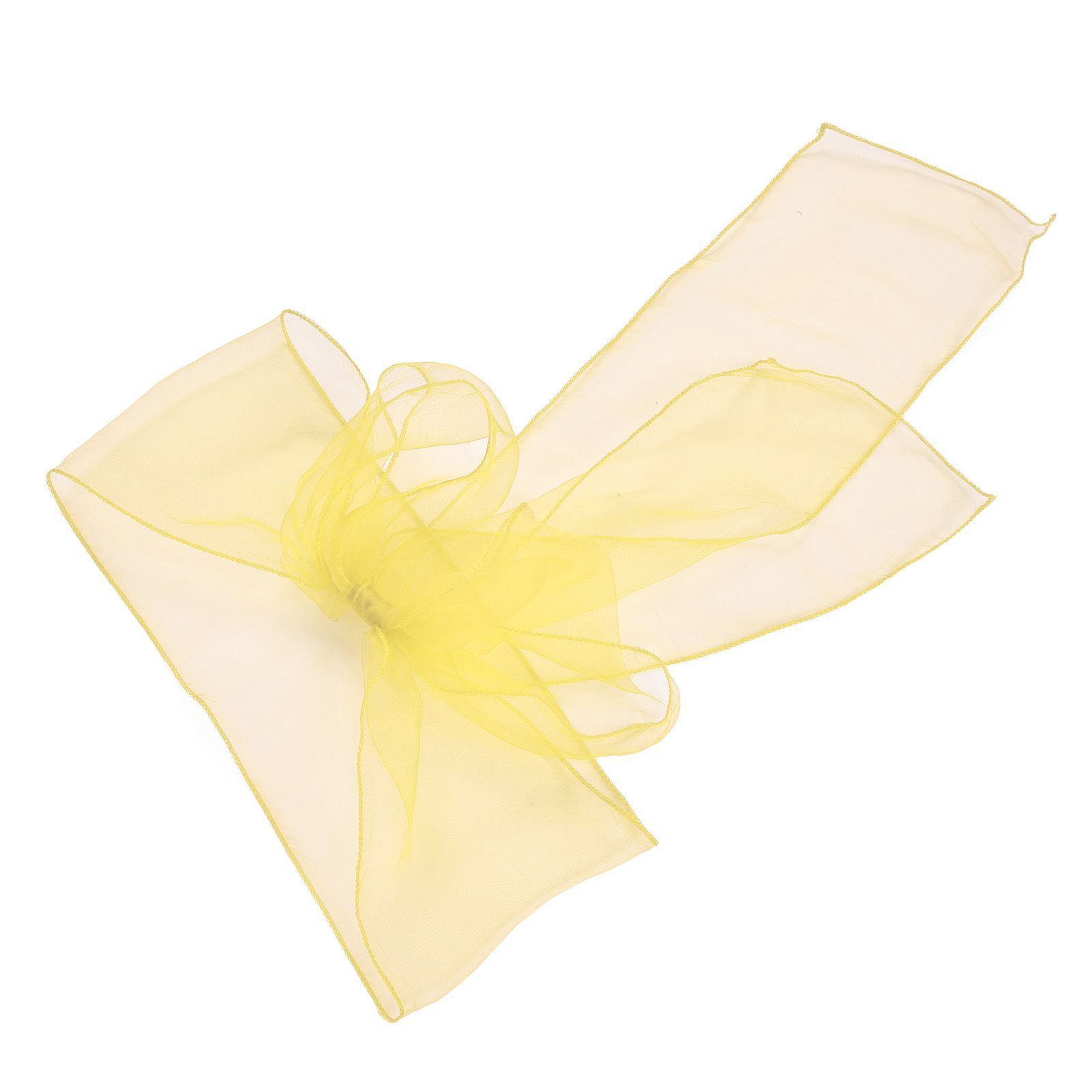 10Pcs Organza Banquet Chair Sash Exquisite Chair Bows Sashes for Wedding Party view 2