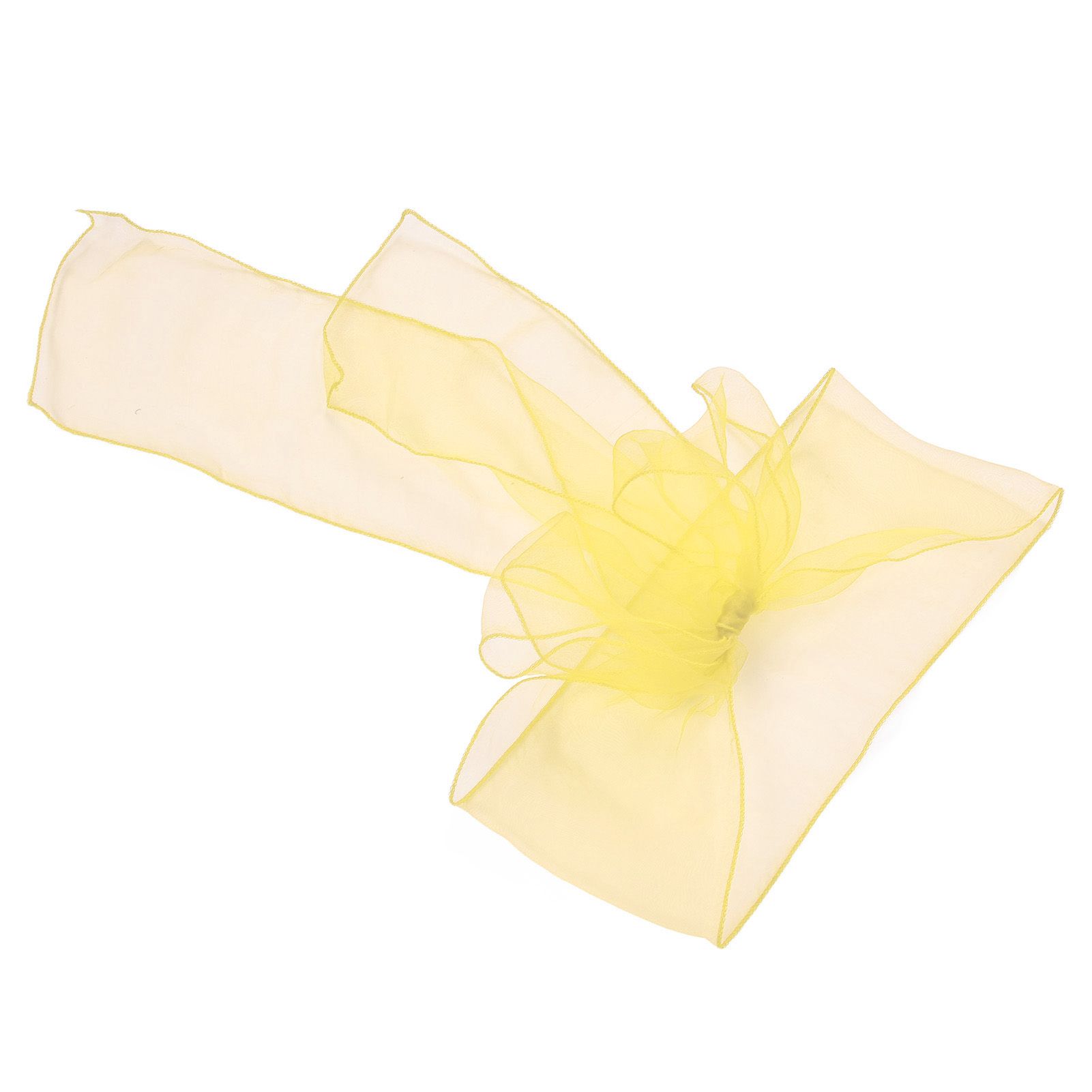 10Pcs Organza Banquet Chair Sash Exquisite Chair Bows Sashes for Wedding Party view 3