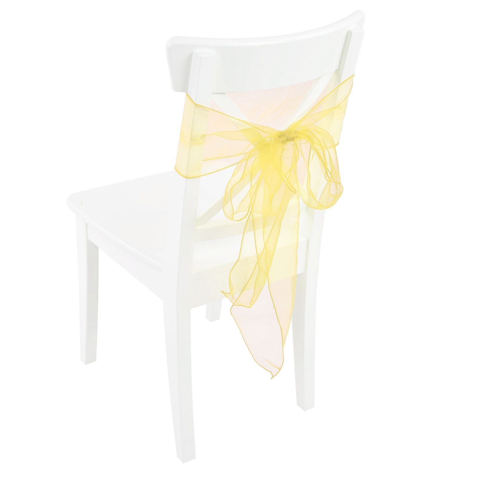 10Pcs Organza Banquet Chair Sash Exquisite Chair Bows Sashes for Wedding Party view 10