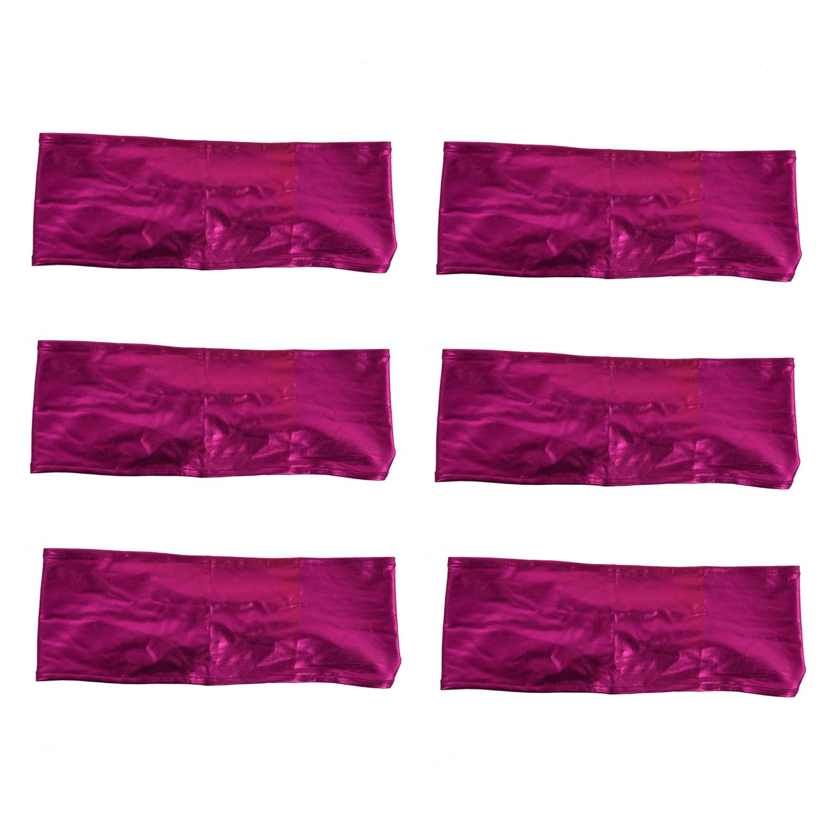 10Pcs Chair Cover Bands Elastic Stretch Sashes Bows for Wedding Banquet Hotel view 7