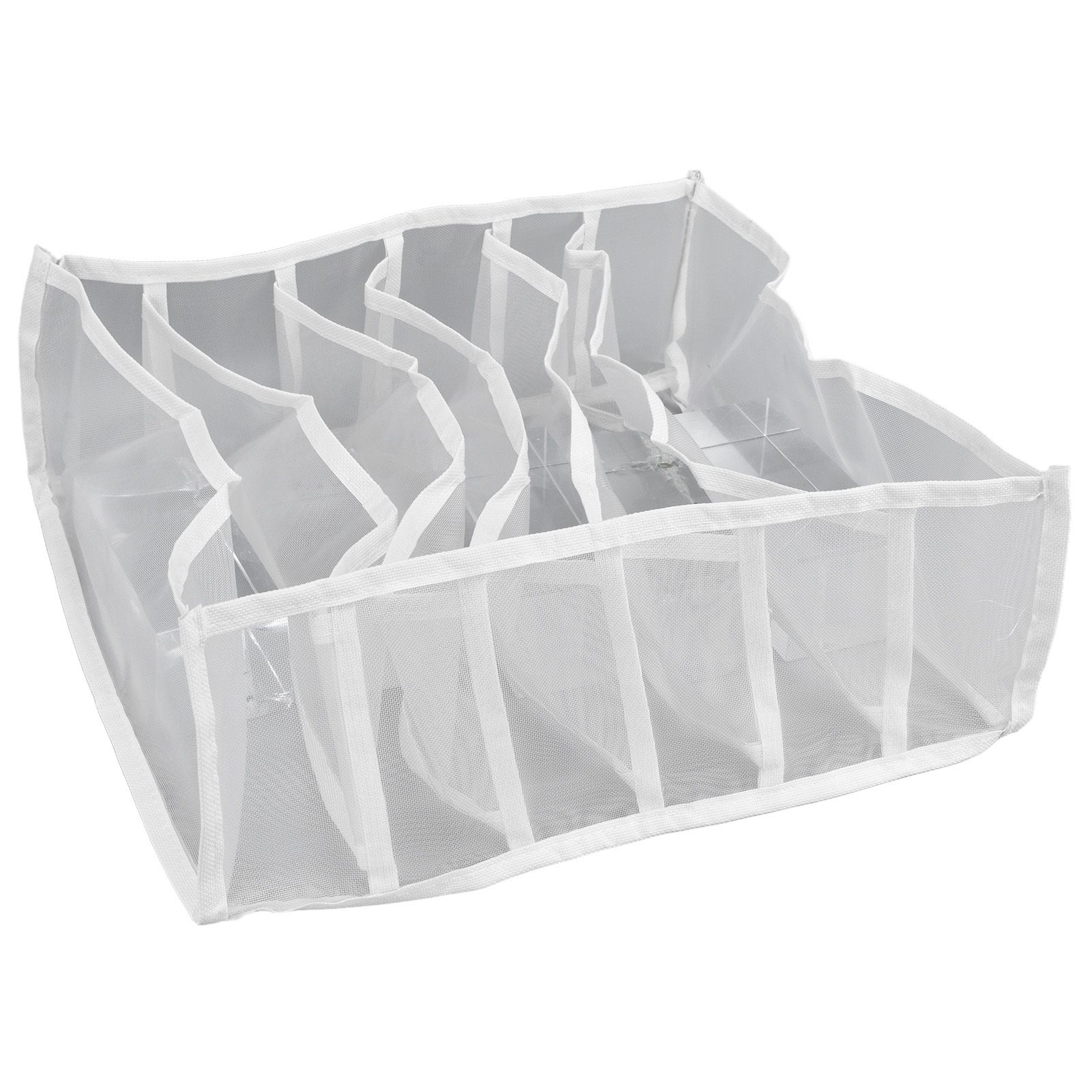 Underwear Storage Box Breathable Foldable Multiple Cells Drawer Organizer for view 2