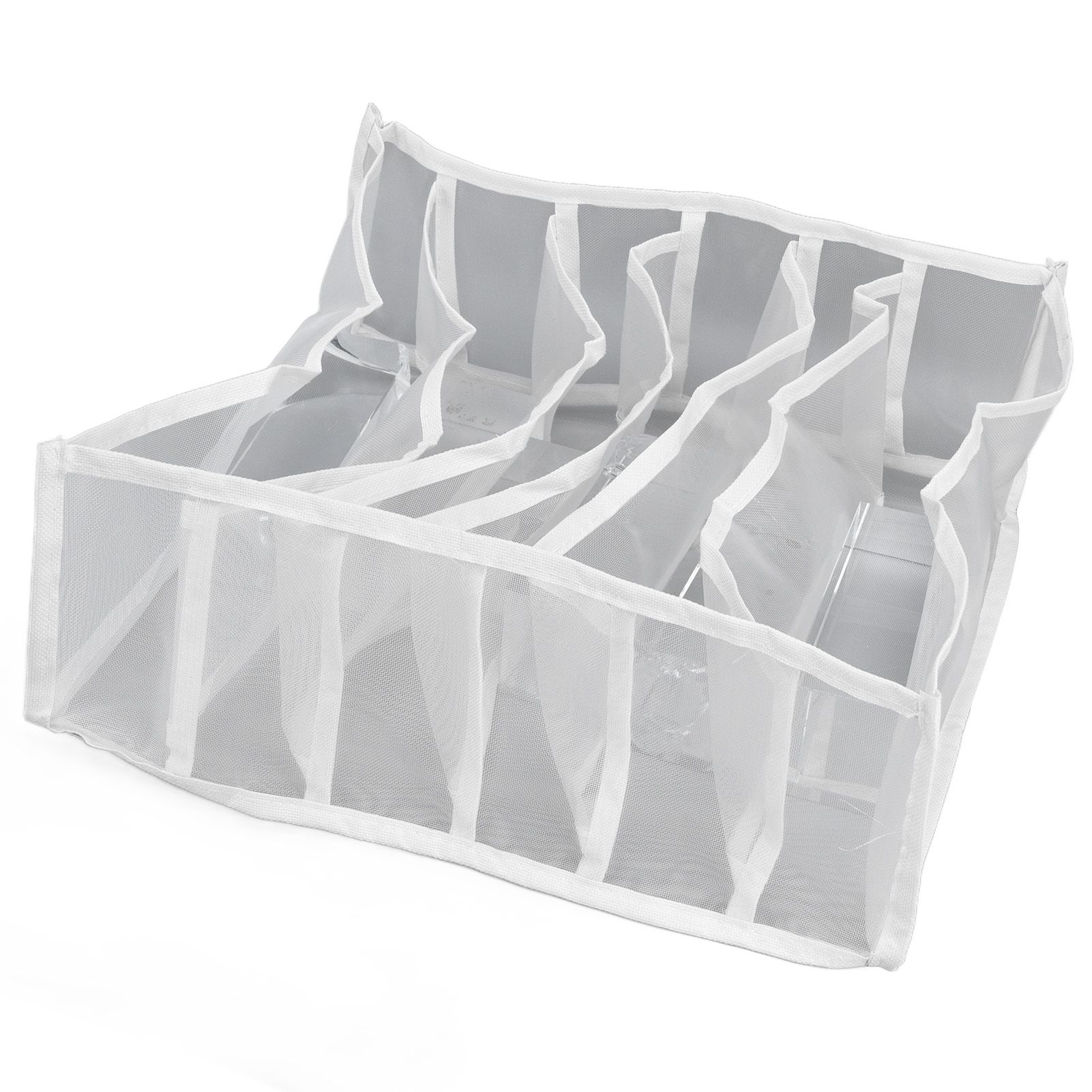 Underwear Storage Box Breathable Foldable Multiple Cells Drawer Organizer for view 3