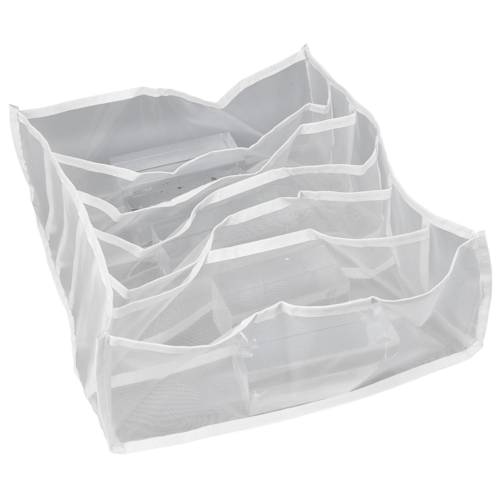 Underwear Storage Box Breathable Foldable Multiple Cells Drawer Organizer for view 8