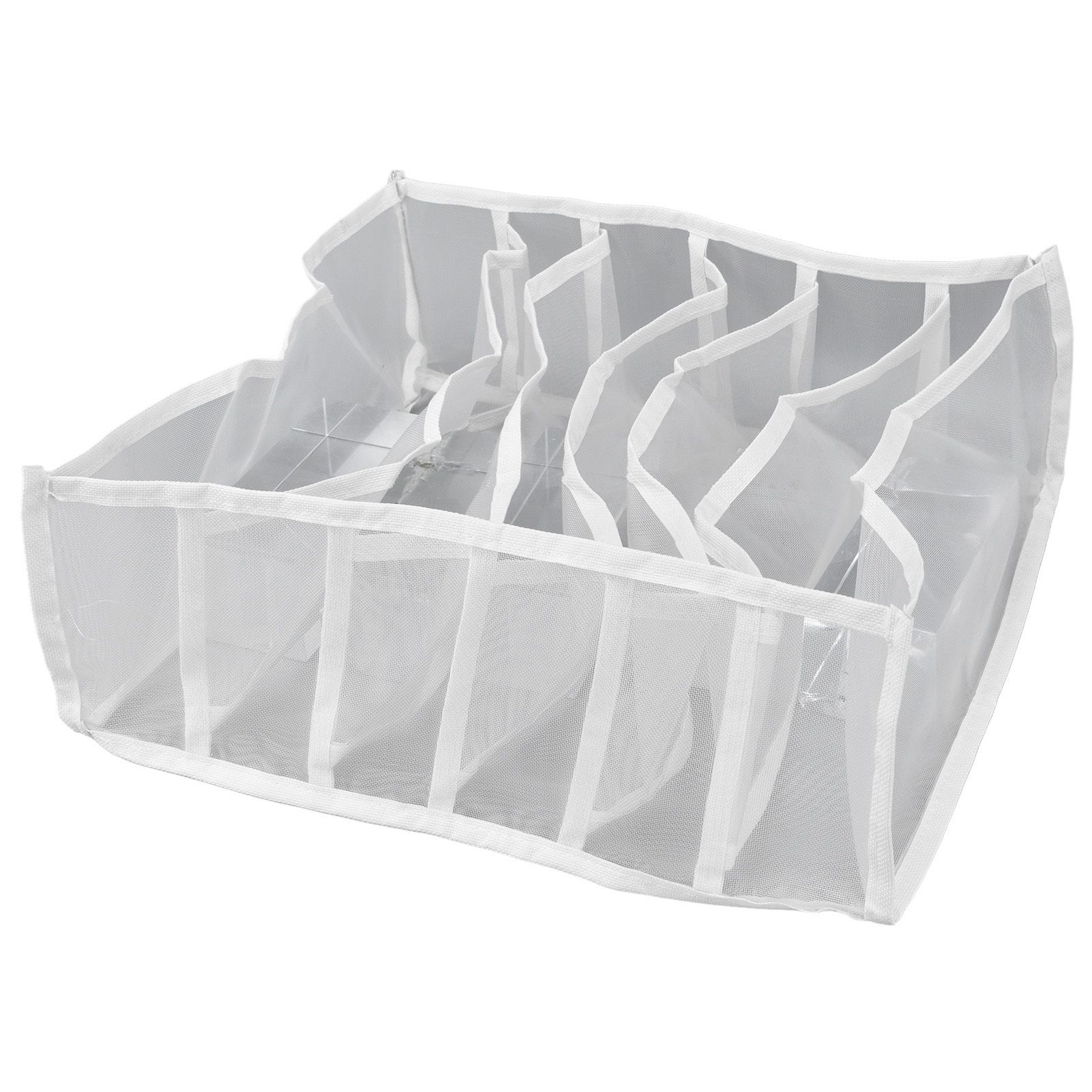 Underwear Storage Box Breathable Foldable Multiple Cells Drawer Organizer for view 9