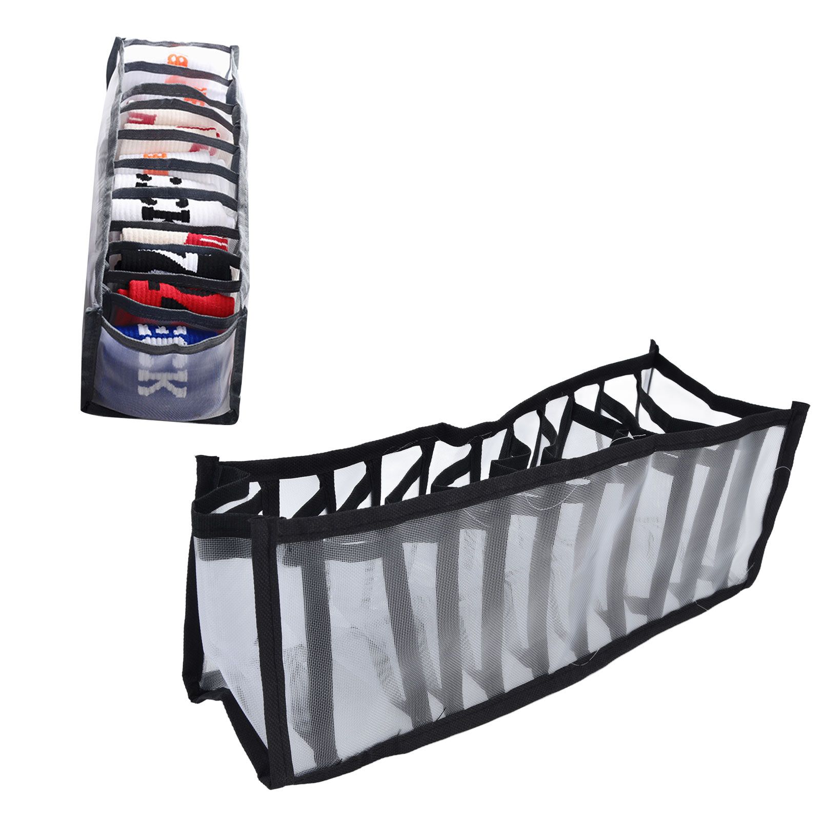 Mesh Bras Storage Box Multipurpose Foldable Drawer Divider for Underwear view 11