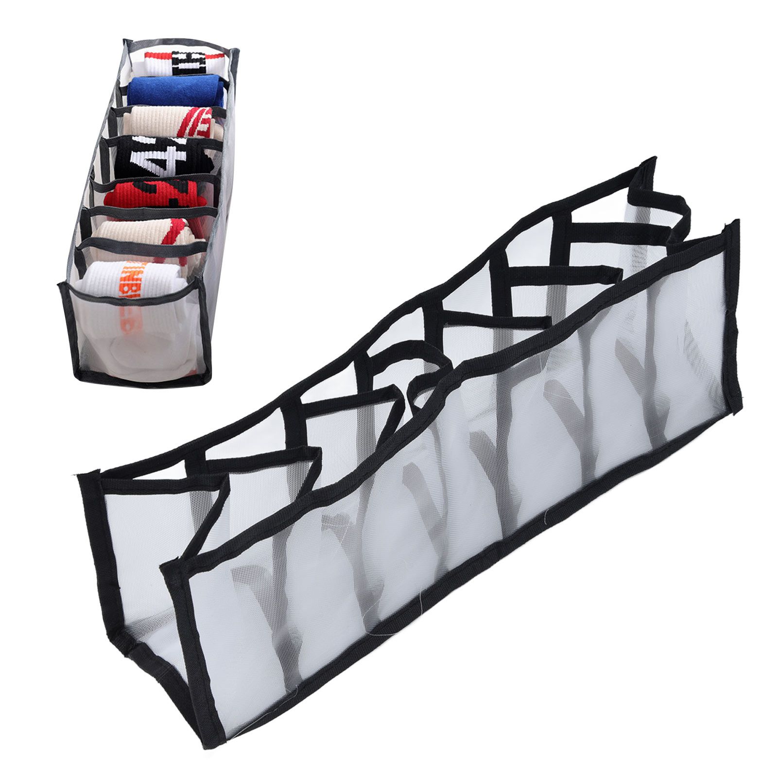 Mesh Bras Storage Box Multipurpose Foldable Drawer Divider for Underwear view 11