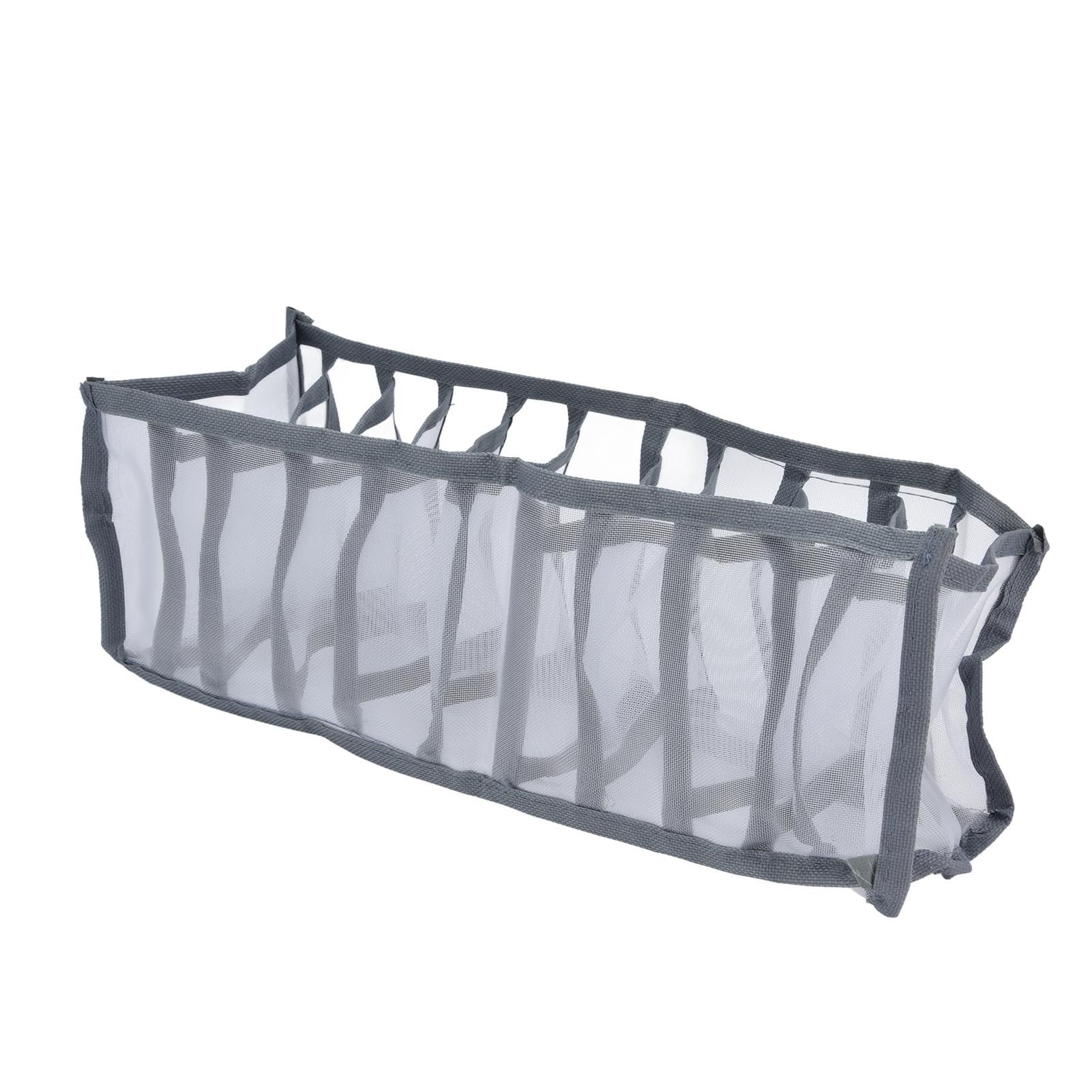 Underwear Organizer Mesh Foldable Breathable Multi Cells Socks Storage Box for view 4