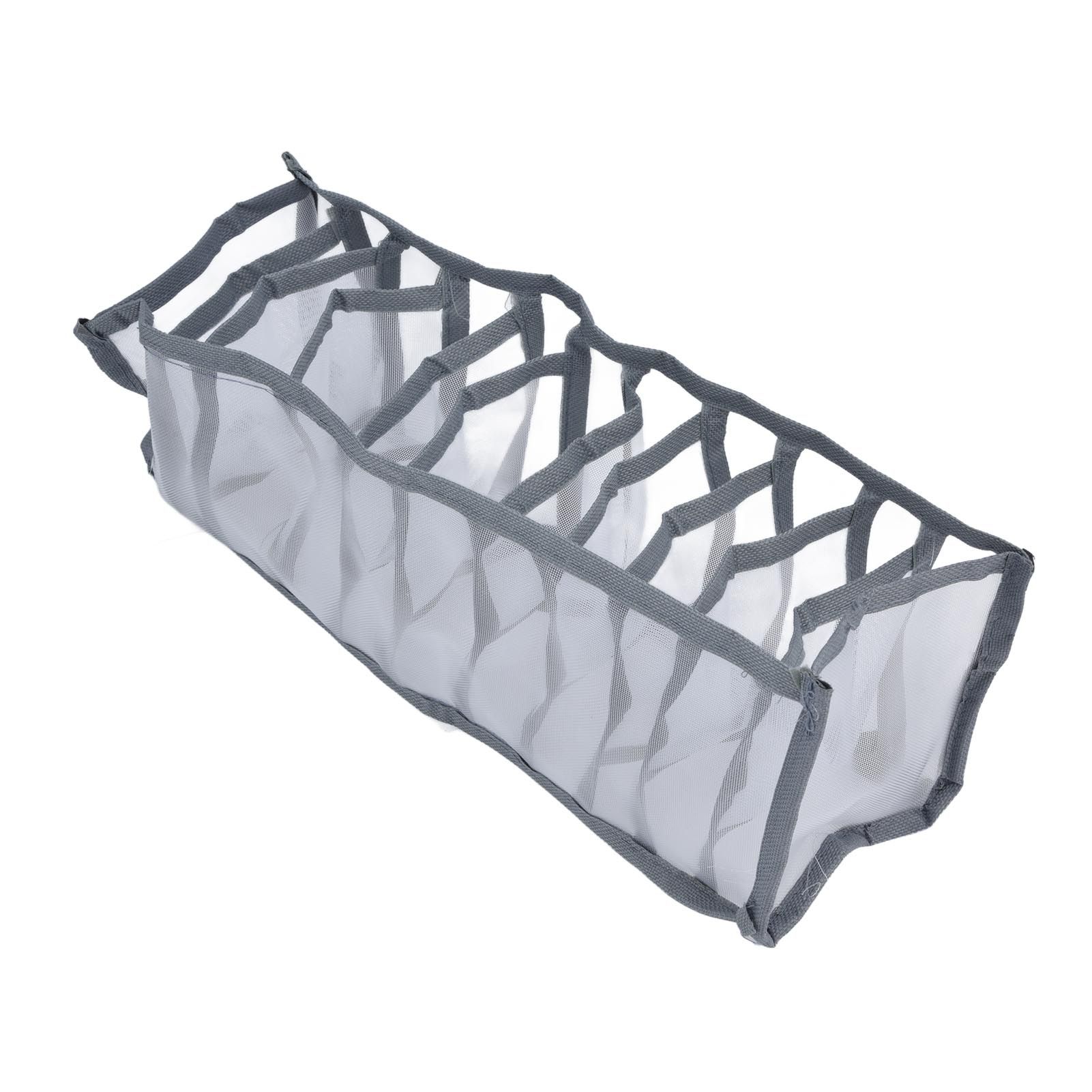 Underwear Organizer Mesh Foldable Breathable Multi Cells Socks Storage Box for view 5