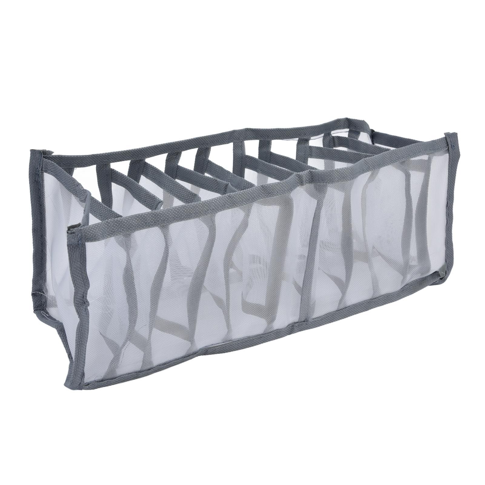 Underwear Organizer Mesh Foldable Breathable Multi Cells Socks Storage Box for view 7