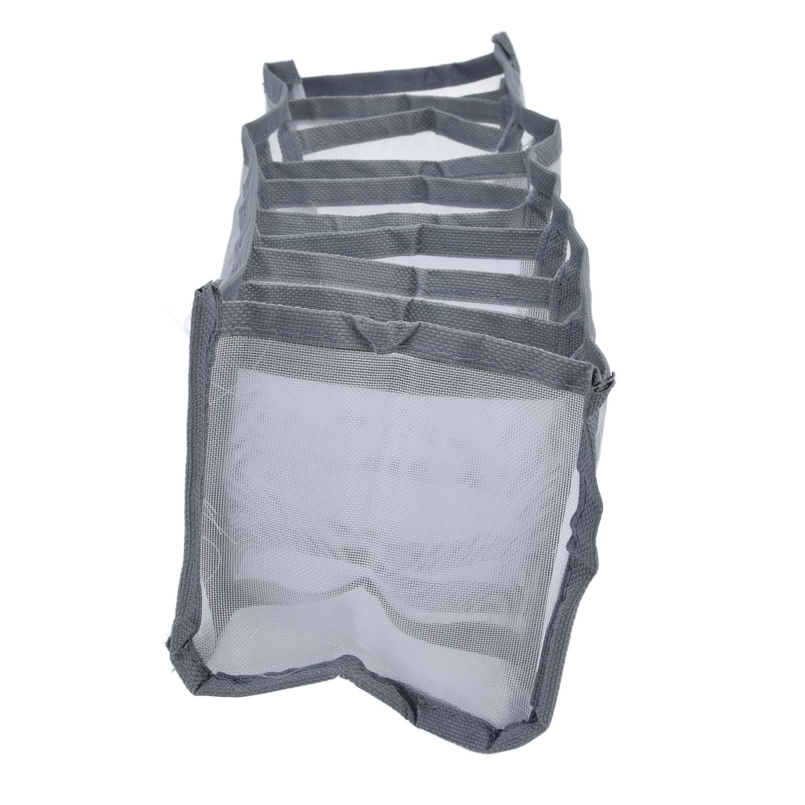 Underwear Organizer Mesh Foldable Breathable Multi Cells Socks Storage Box for view 8