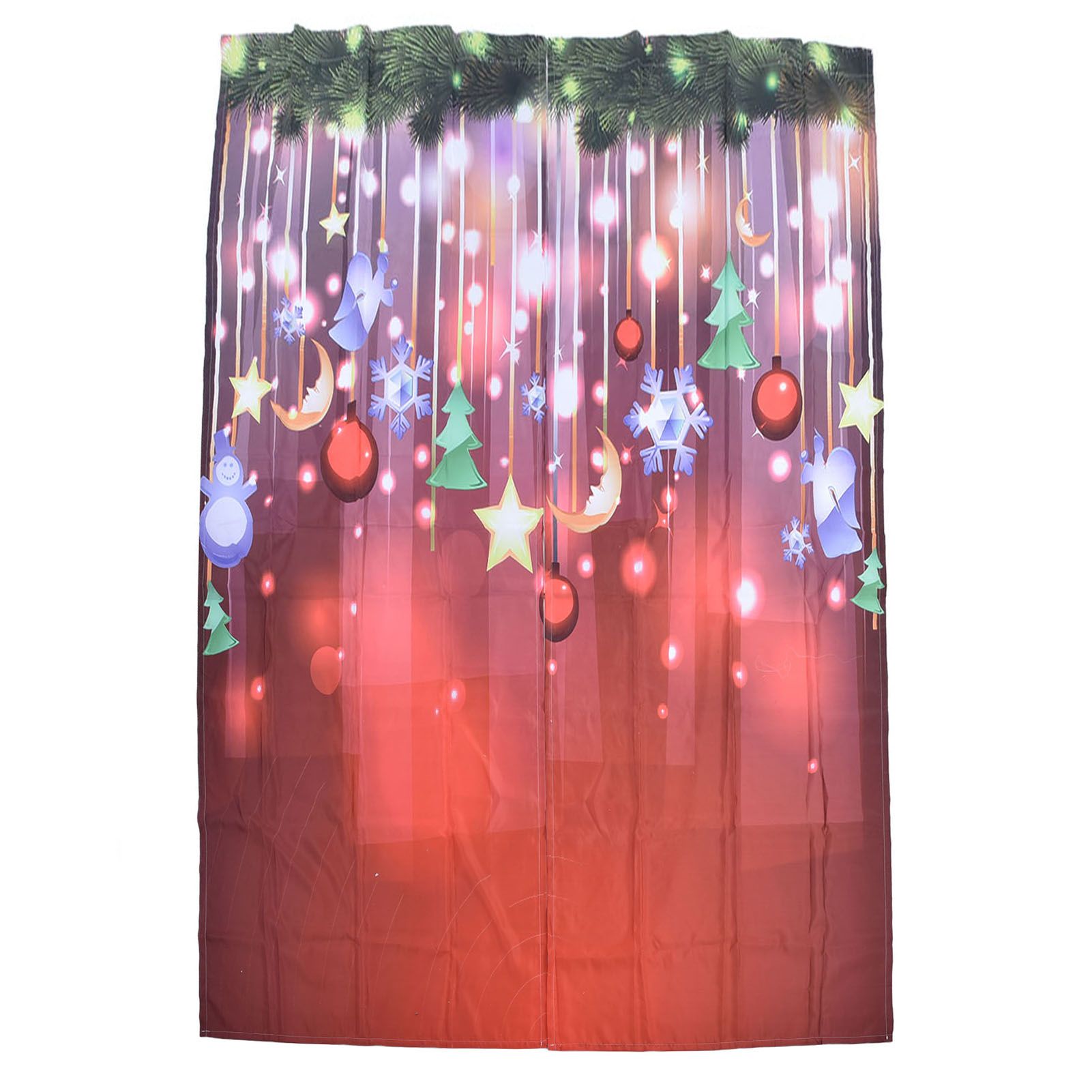 Christmas Curtains Personality Creativity 3D Digital Printing Blackout view 3