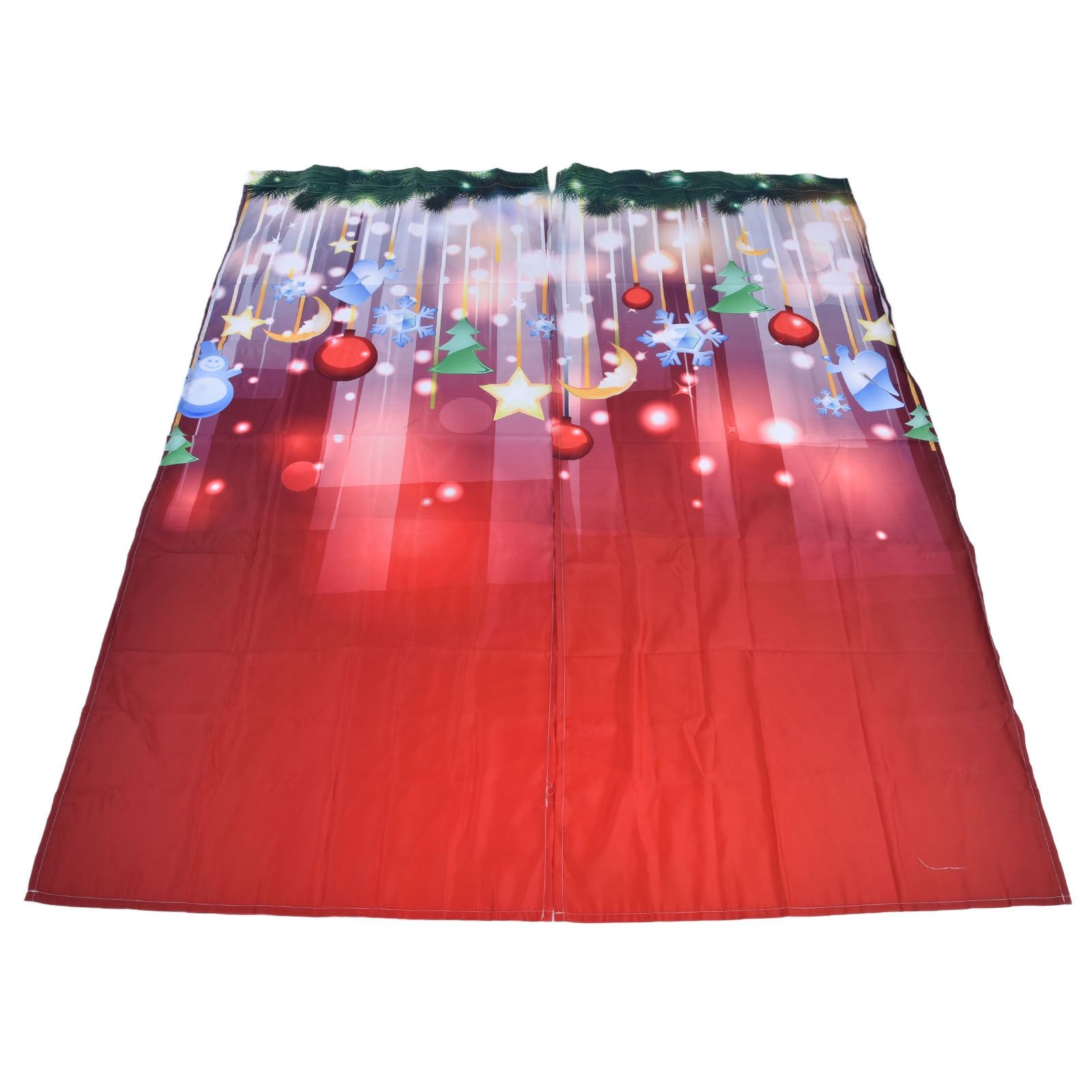 3D Digital Printing Christmas Curtain Individuality Creativity Blackout view 3