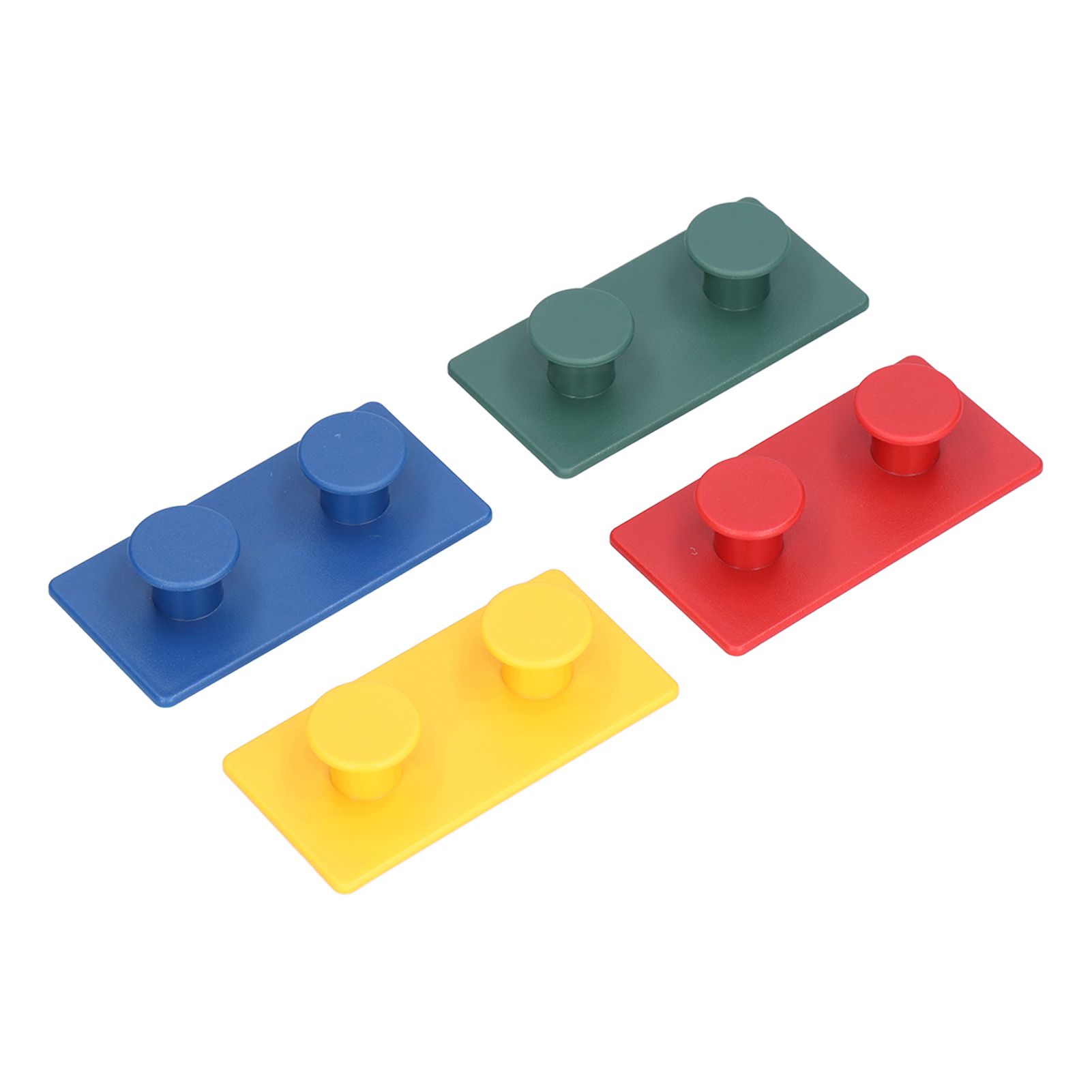 4Pcs ABS Wall Hooks Self Adhesive Clothes Coat Hook Storage Organization for