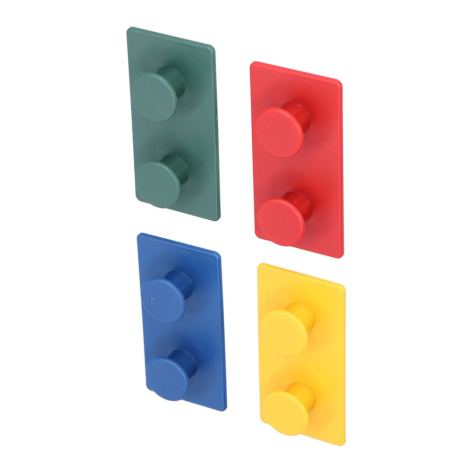 4Pcs ABS Wall Hooks Self Adhesive Clothes Coat Hook Storage Organization for view 2