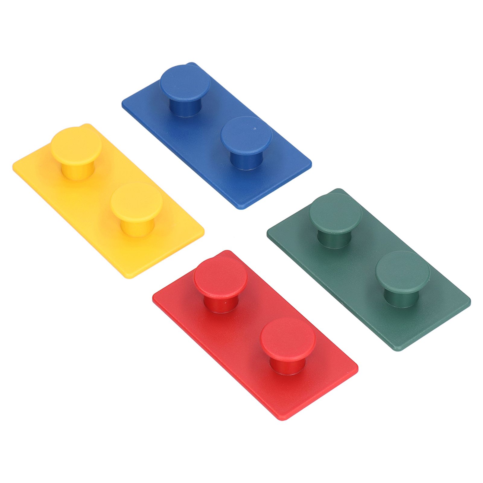 4Pcs ABS Wall Hooks Self Adhesive Clothes Coat Hook Storage Organization for view 3