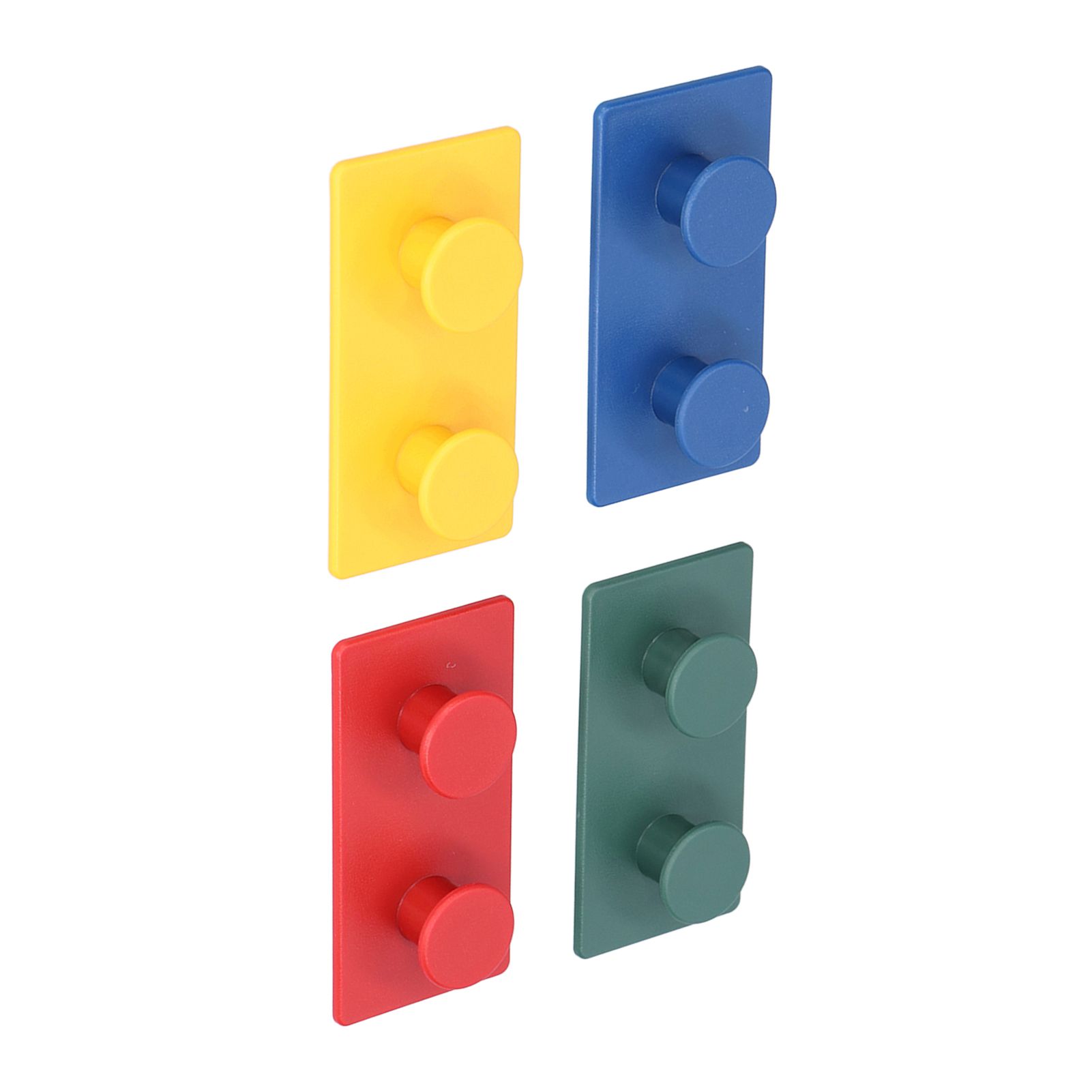 4Pcs ABS Wall Hooks Self Adhesive Clothes Coat Hook Storage Organization for view 5