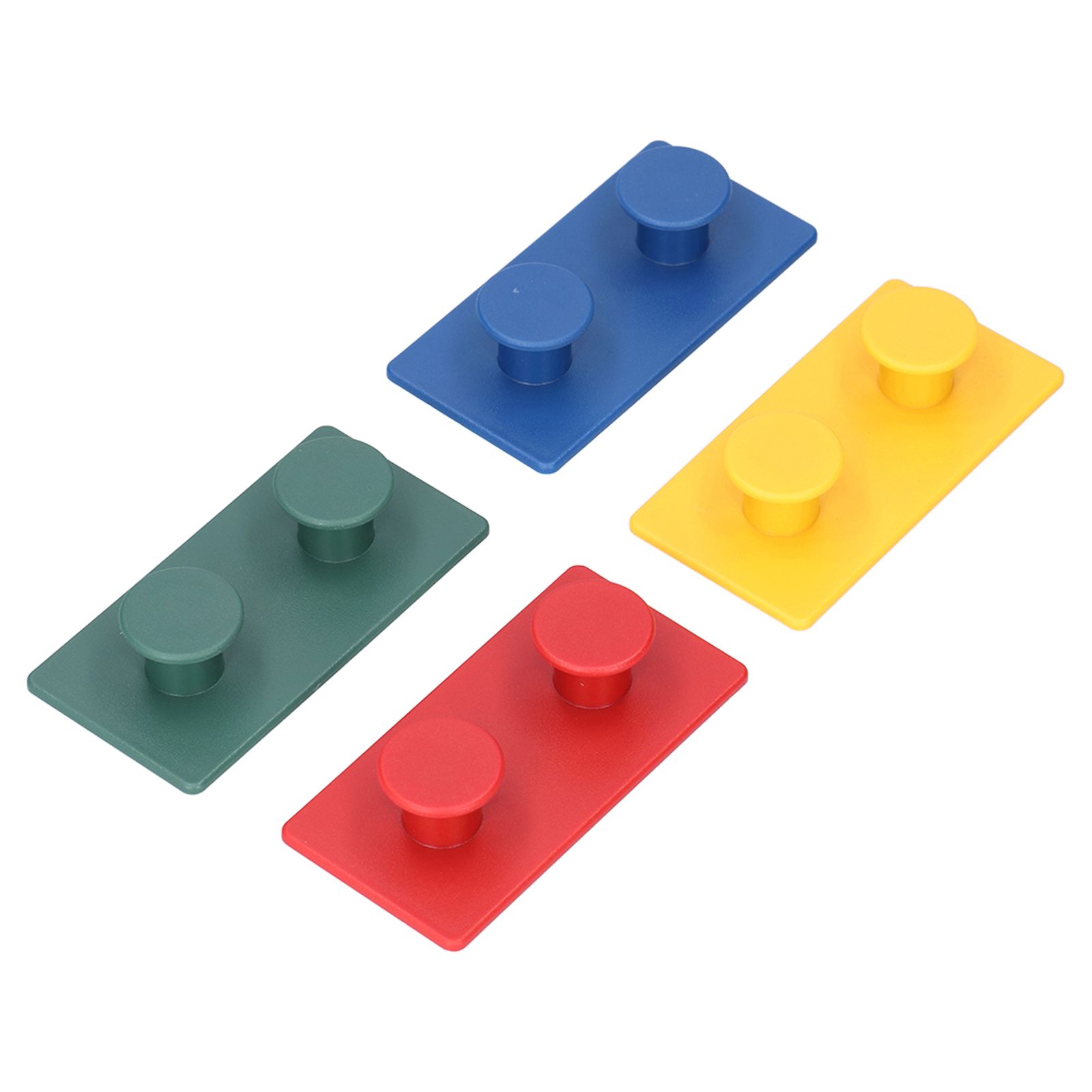 4Pcs ABS Wall Hooks Self Adhesive Clothes Coat Hook Storage Organization for view 9