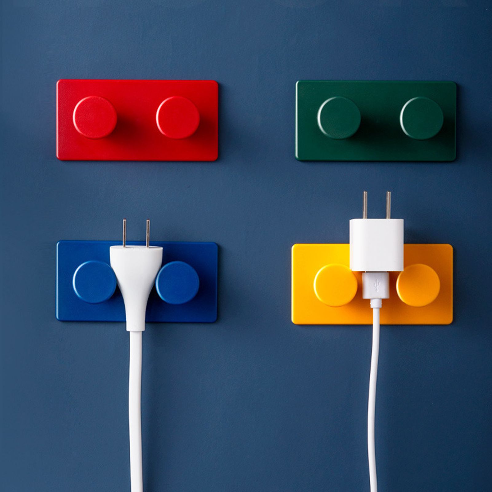 4Pcs ABS Wall Hooks Self Adhesive Clothes Coat Hook Storage Organization for view 12