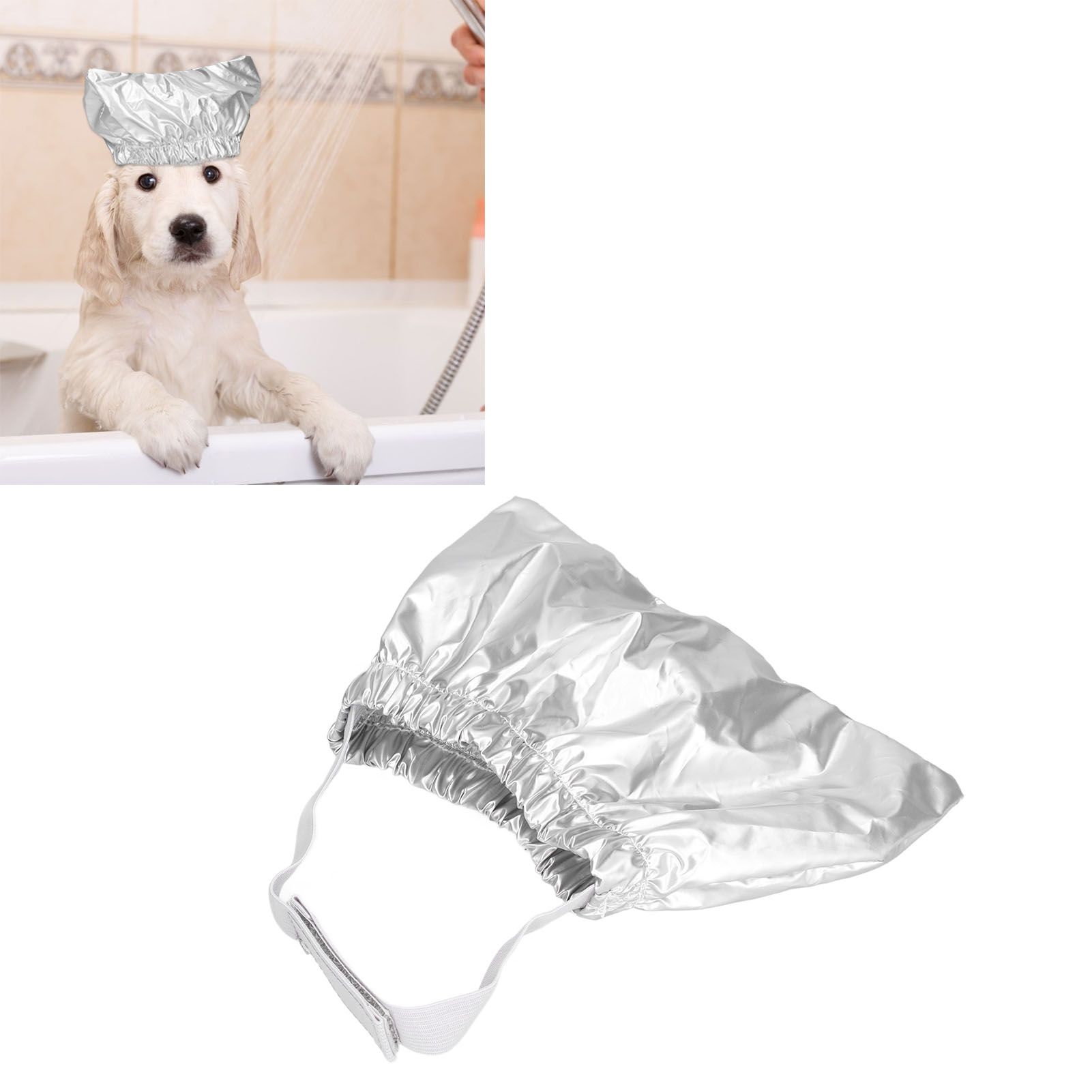 Cat Bathing Hat Waterproof Anti Ear Adjustable Breathable Polyester Pet Shower view 11