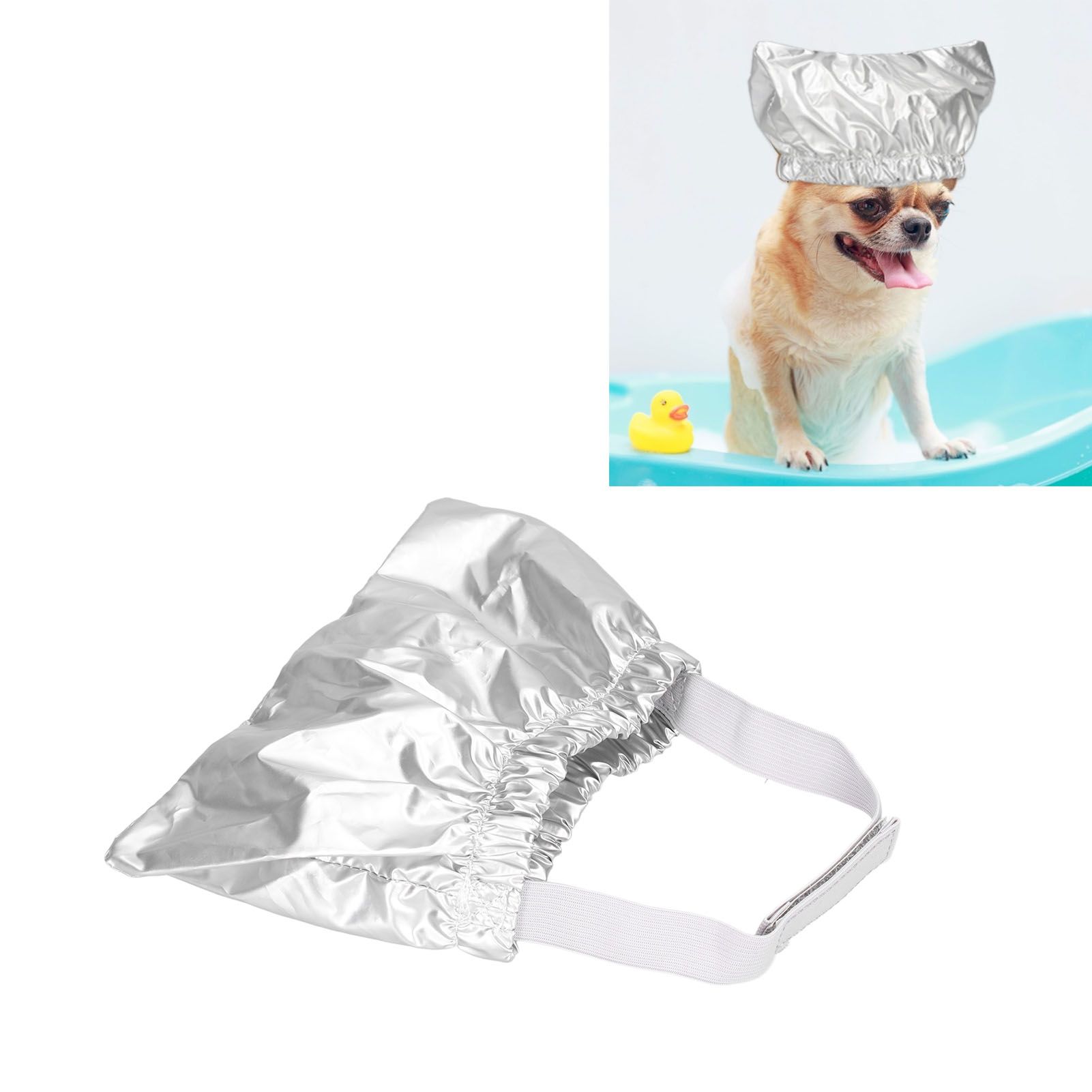 Cat Bathing Hat Waterproof Anti Ear Adjustable Breathable Polyester Pet Shower view 12