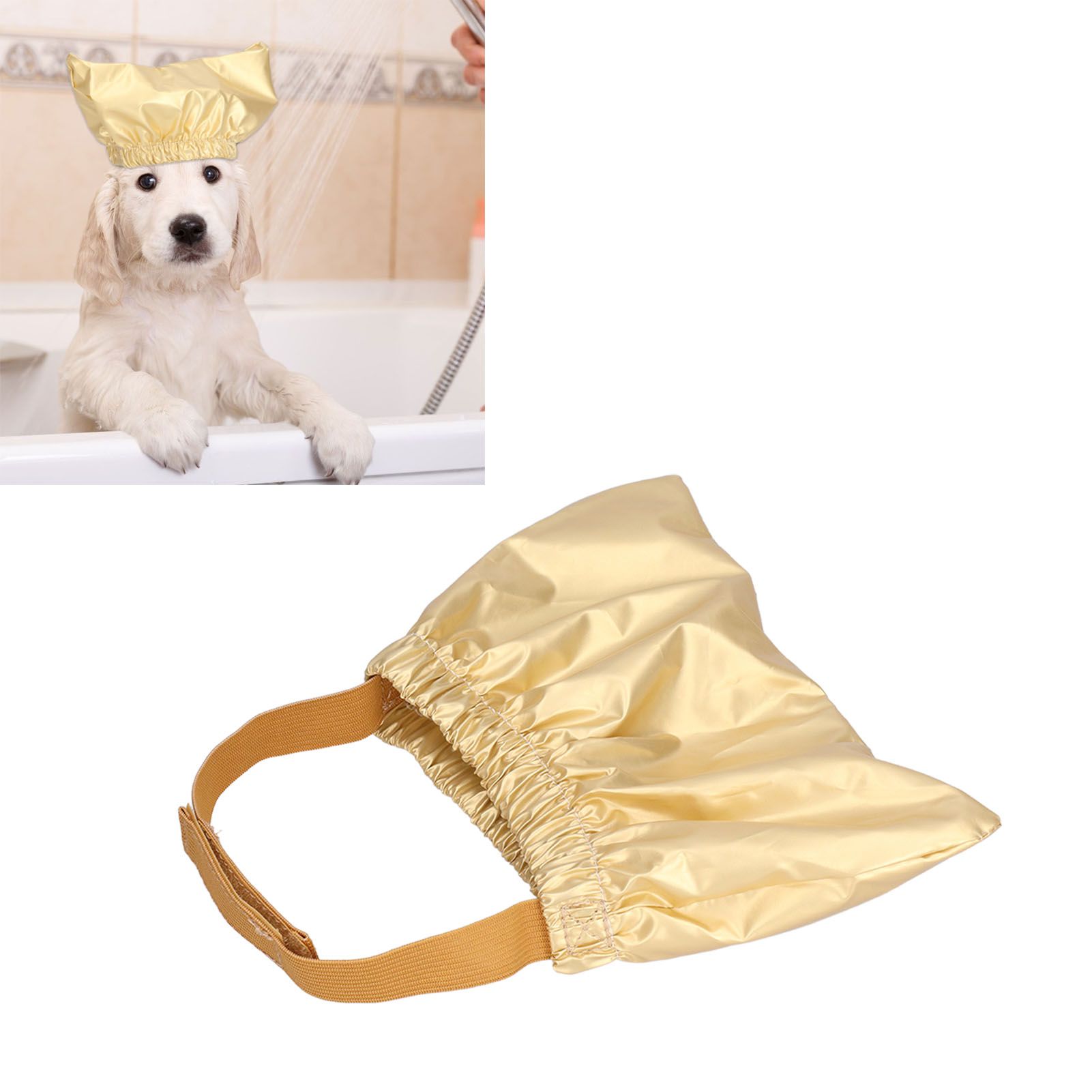 Cat Bathing Hat Waterproof Anti Ear Adjustable Breathable Polyester Pet Shower view 11