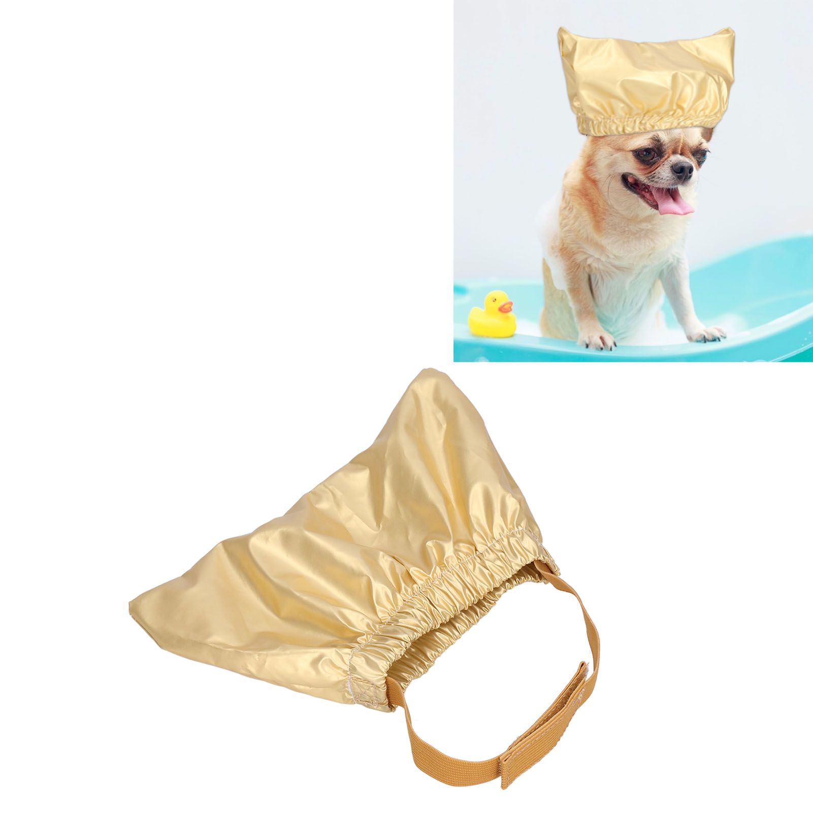 Cat Bathing Hat Waterproof Anti Ear Adjustable Breathable Polyester Pet Shower view 12