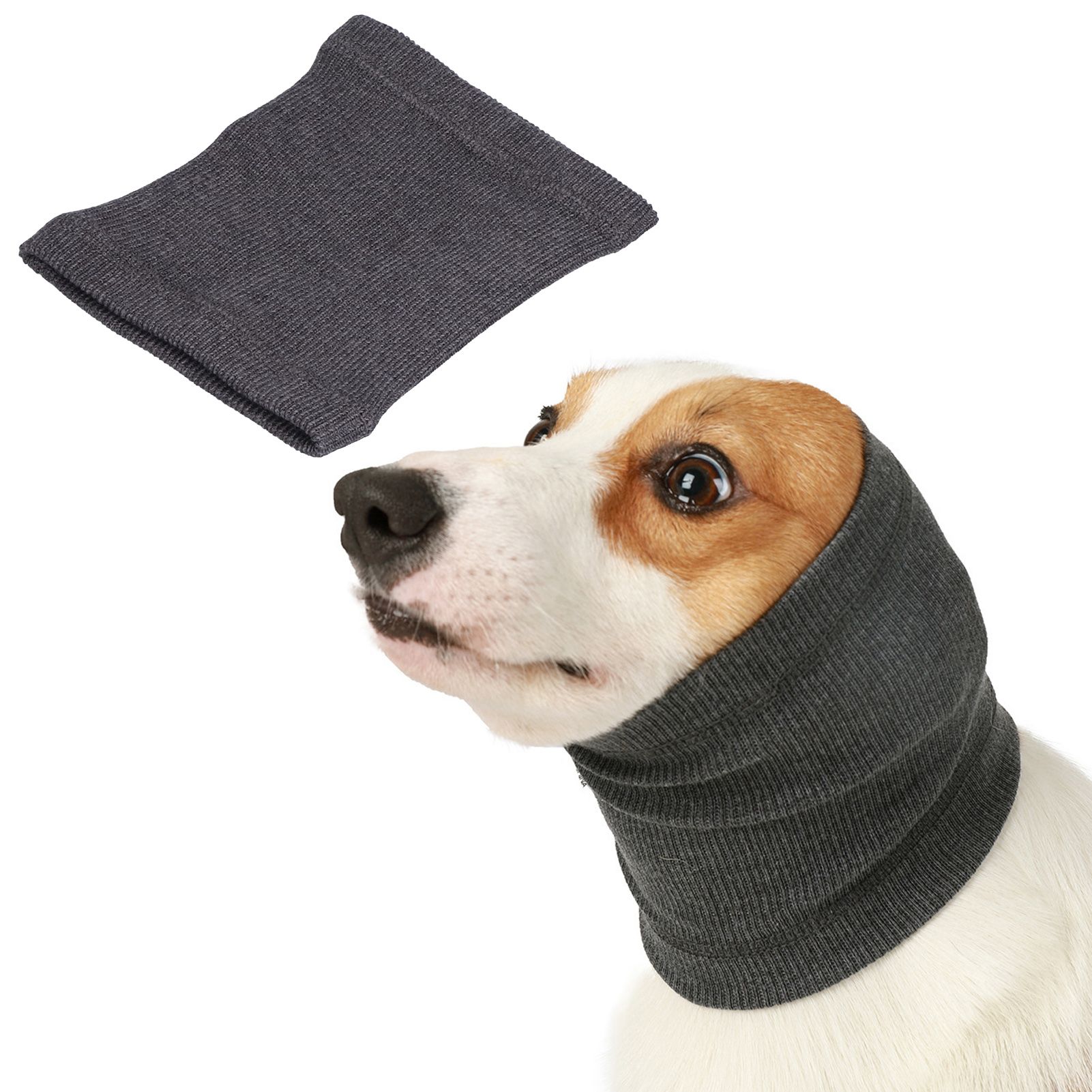 Dog Ears Cover Freeze Proof Elastic Polyester Puppy Neck Ear Warmer Hood view 11