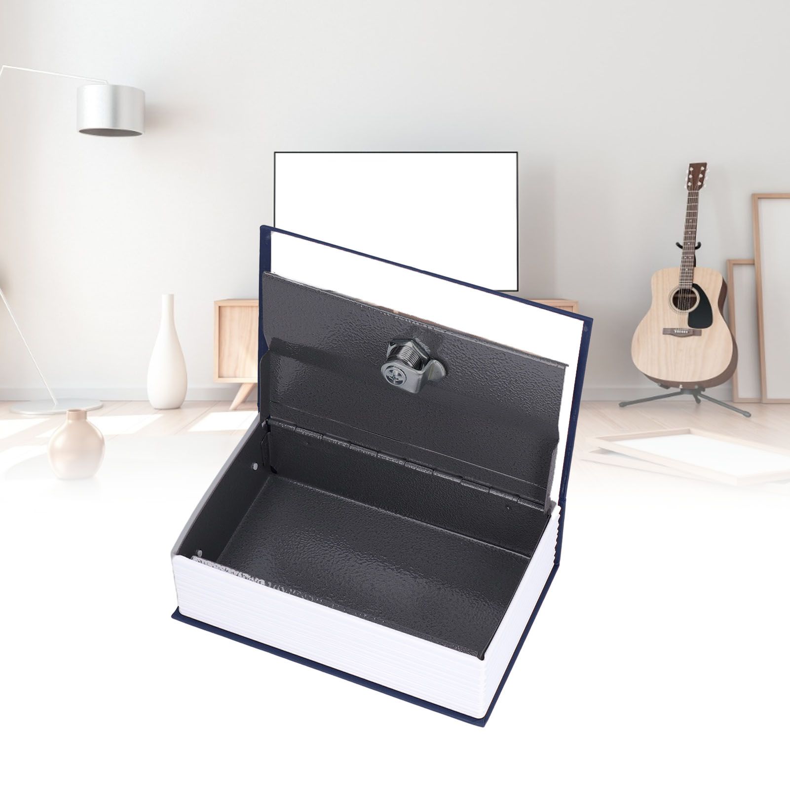 Safe Box Simulation Book Shape Decorative Storage Money Case for Bedroom view 11
