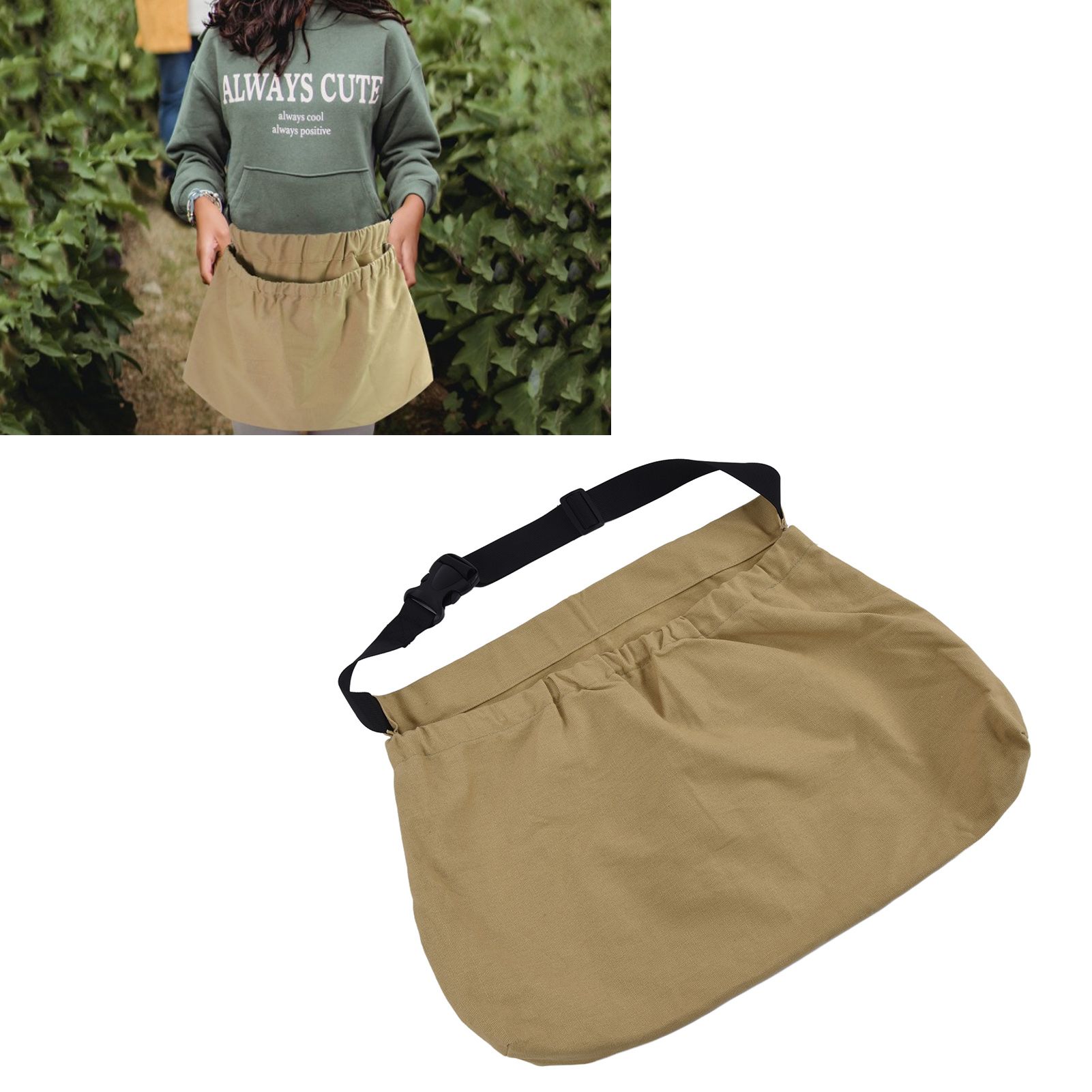 Orchard Picking Bag Adjustable Oxford Cloth Waist Hanging Fruit Harvest Bag view 11