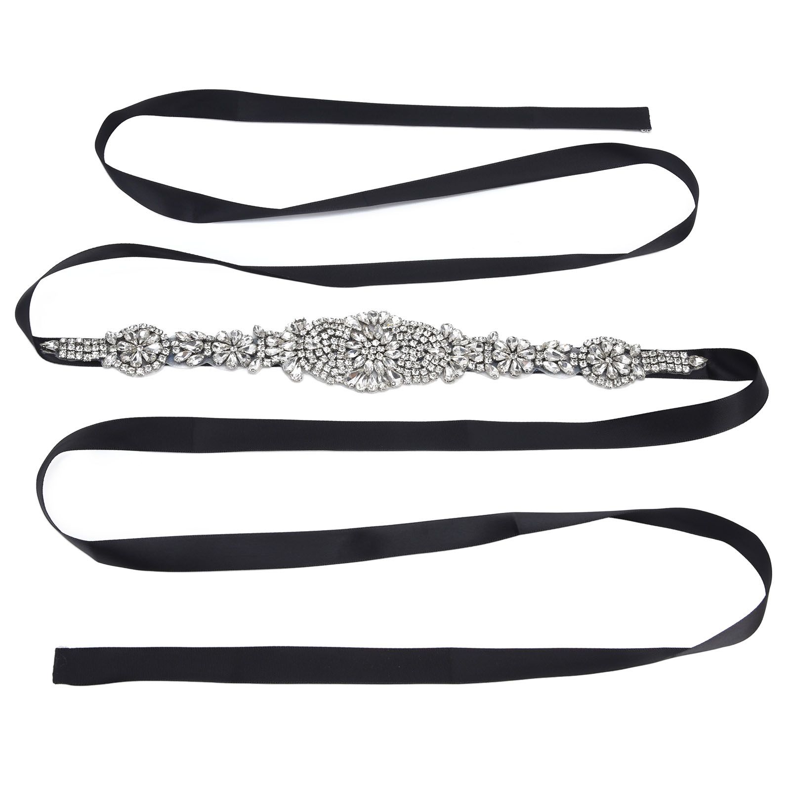 Rhinestone Wedding Dress Belt Elegant Waistbelt Clothes Accessories for Bride view 4