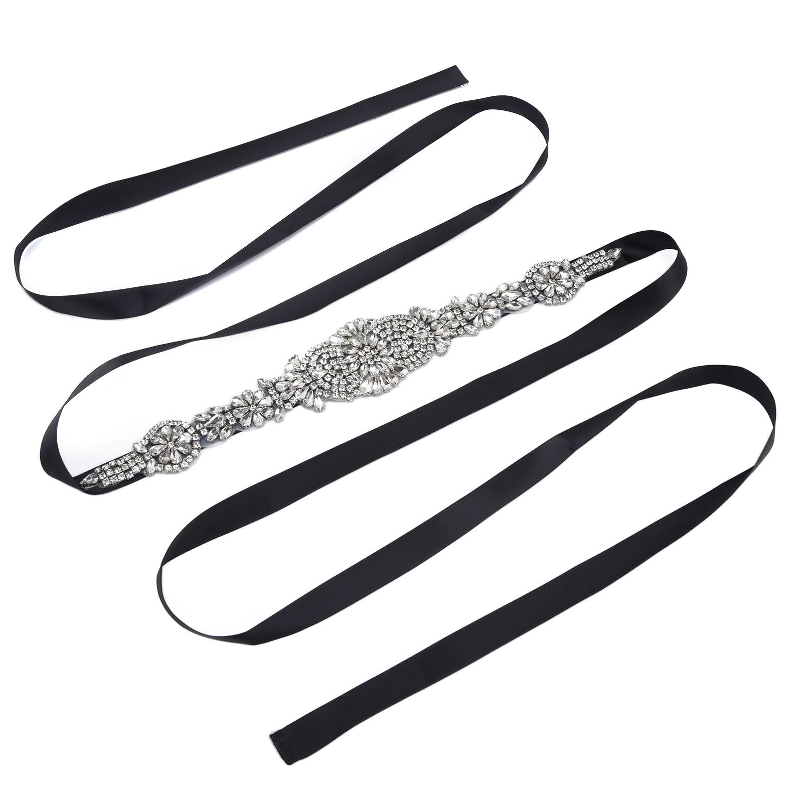 Rhinestone Wedding Dress Belt Elegant Waistbelt Clothes Accessories for Bride view 5