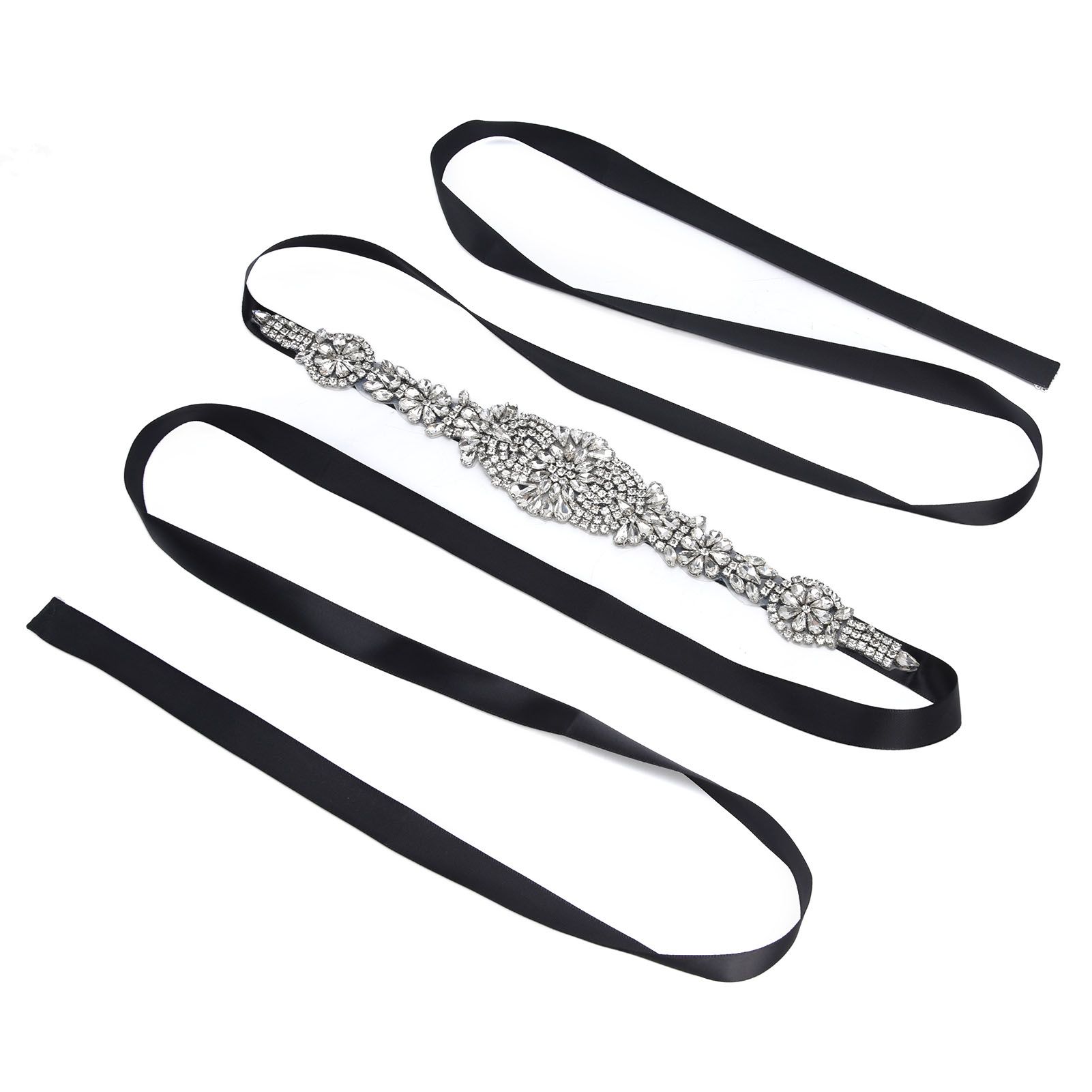 Rhinestone Wedding Dress Belt Elegant Waistbelt Clothes Accessories for Bride view 6