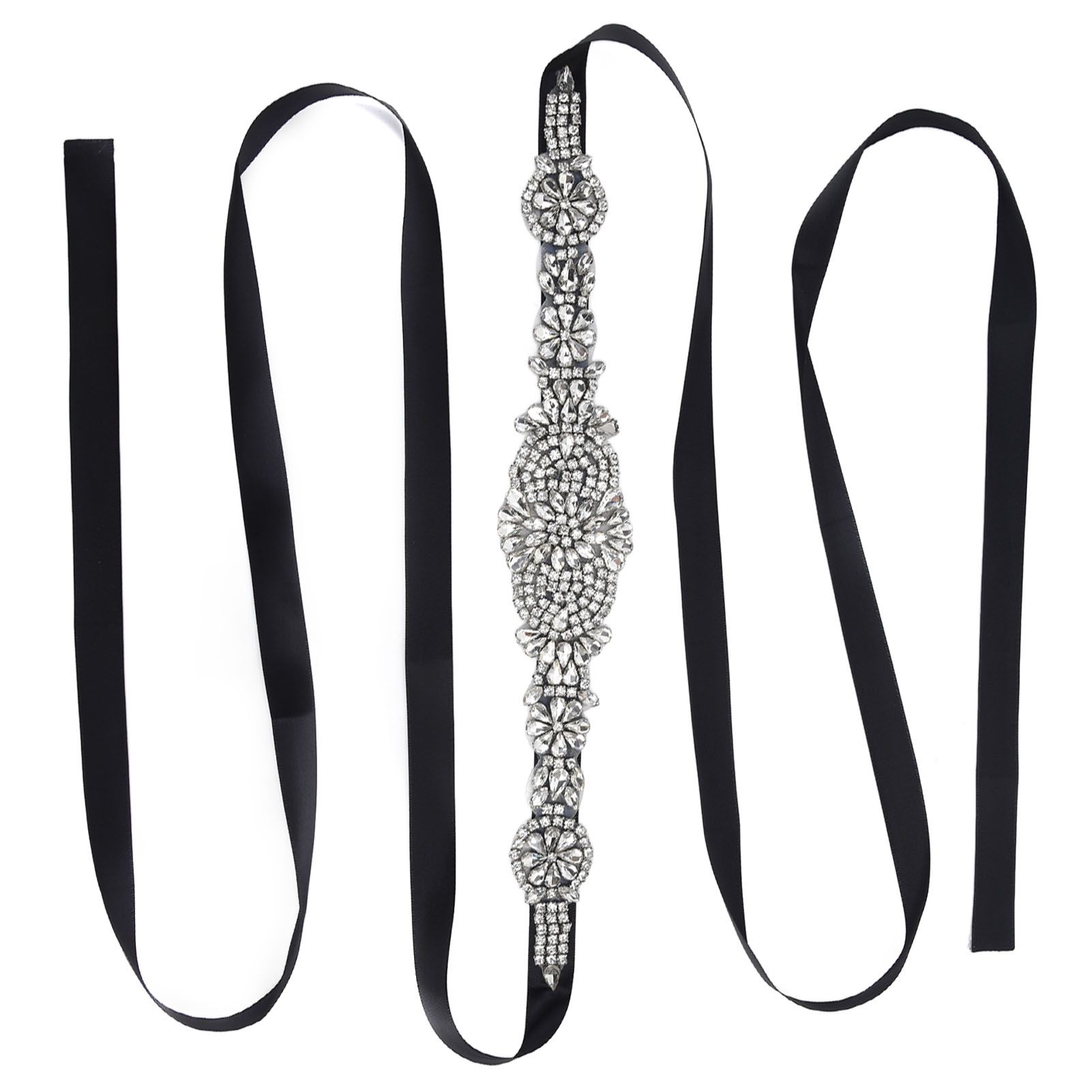 Rhinestone Wedding Dress Belt Elegant Waistbelt Clothes Accessories for Bride view 8