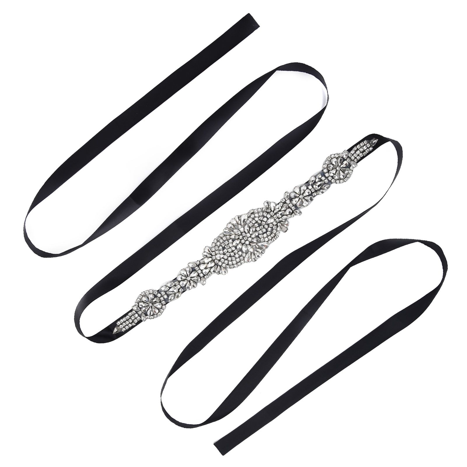 Rhinestone Wedding Dress Belt Elegant Waistbelt Clothes Accessories for Bride view 9
