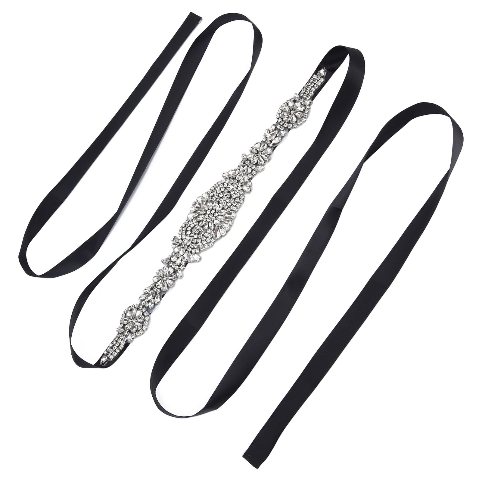 Rhinestone Wedding Dress Belt Elegant Waistbelt Clothes Accessories for Bride view 10