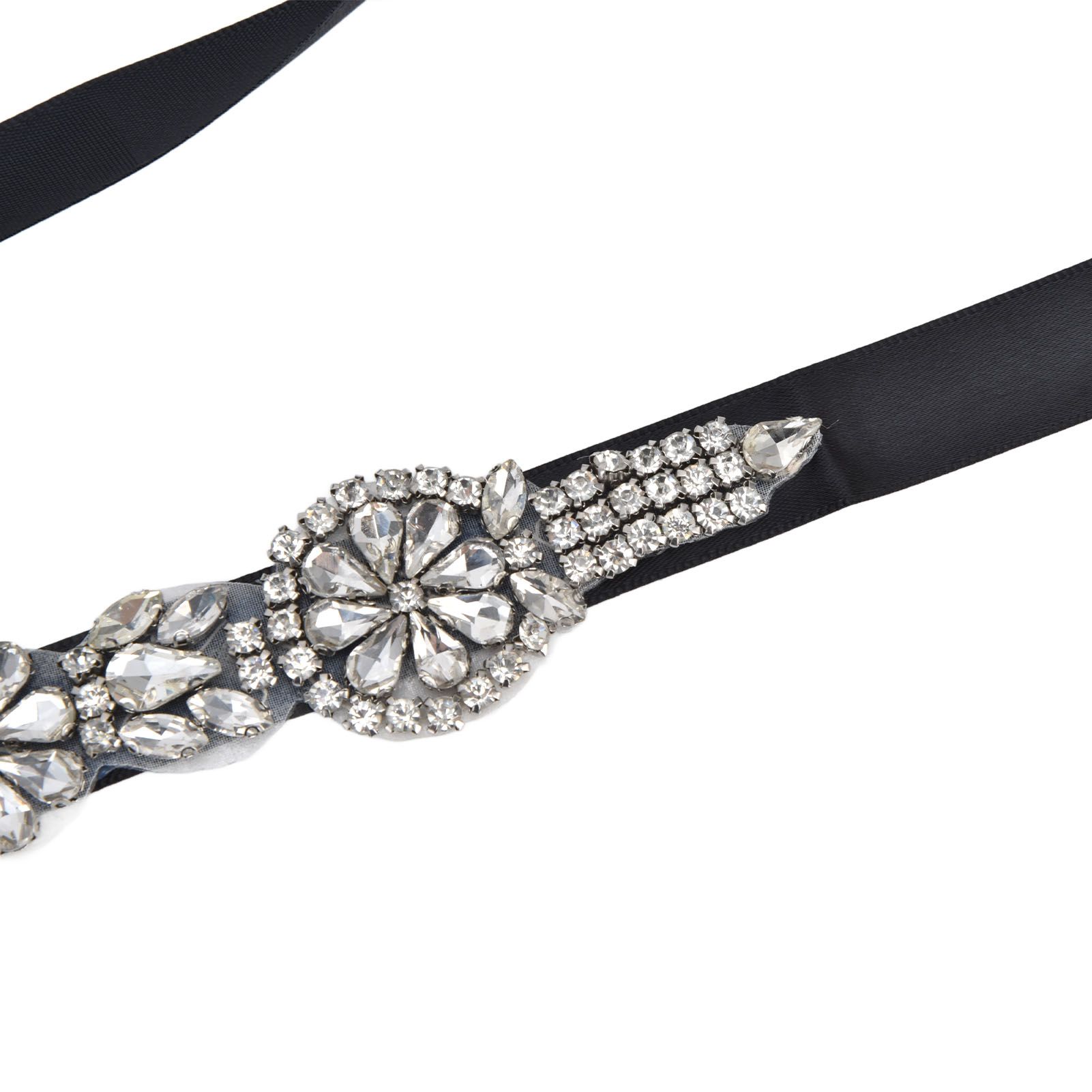 Rhinestone Wedding Dress Belt Elegant Waistbelt Clothes Accessories for Bride view 14