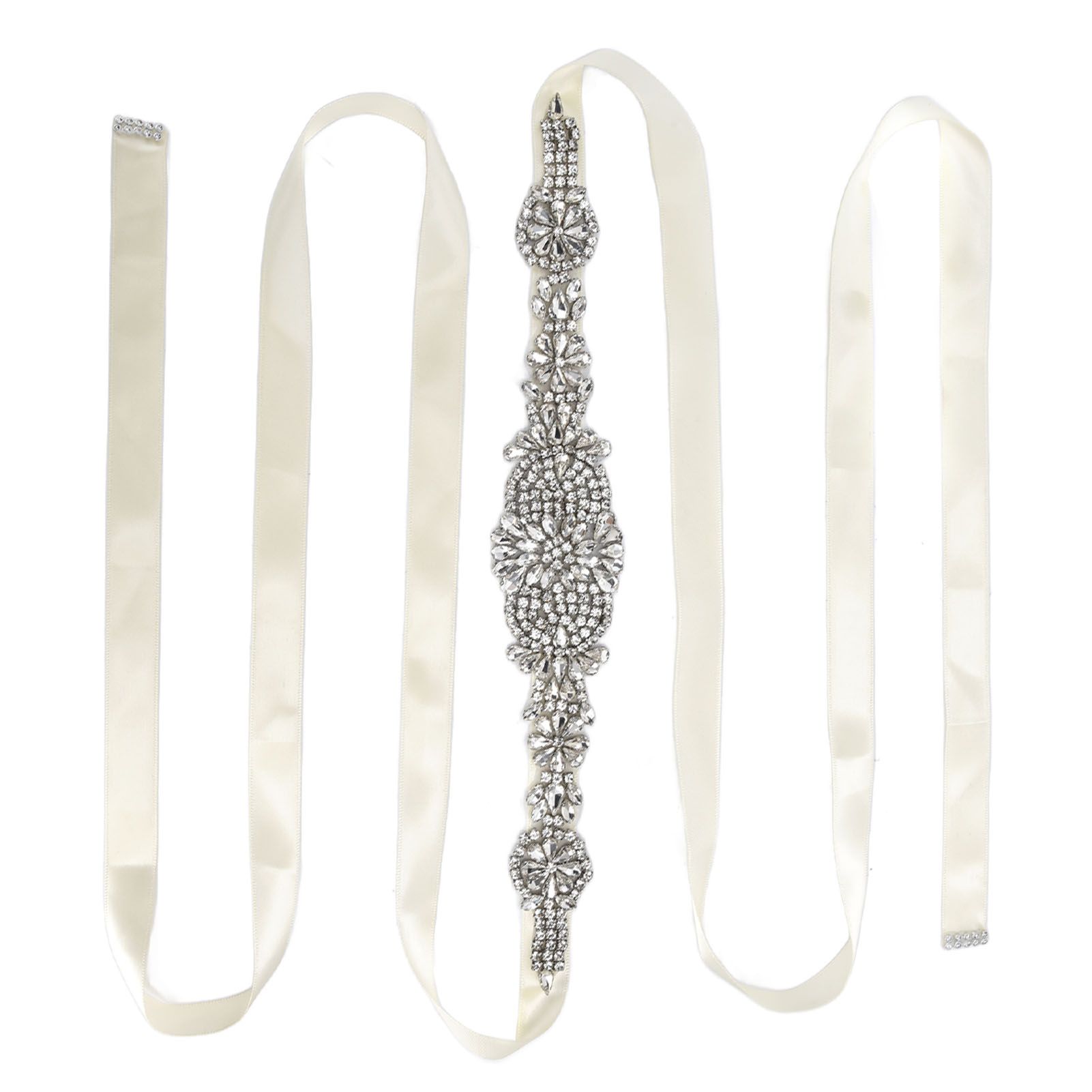 Rhinestone Wedding Dress Belt Elegant Waistbelt Clothes Accessories for Bride view 8