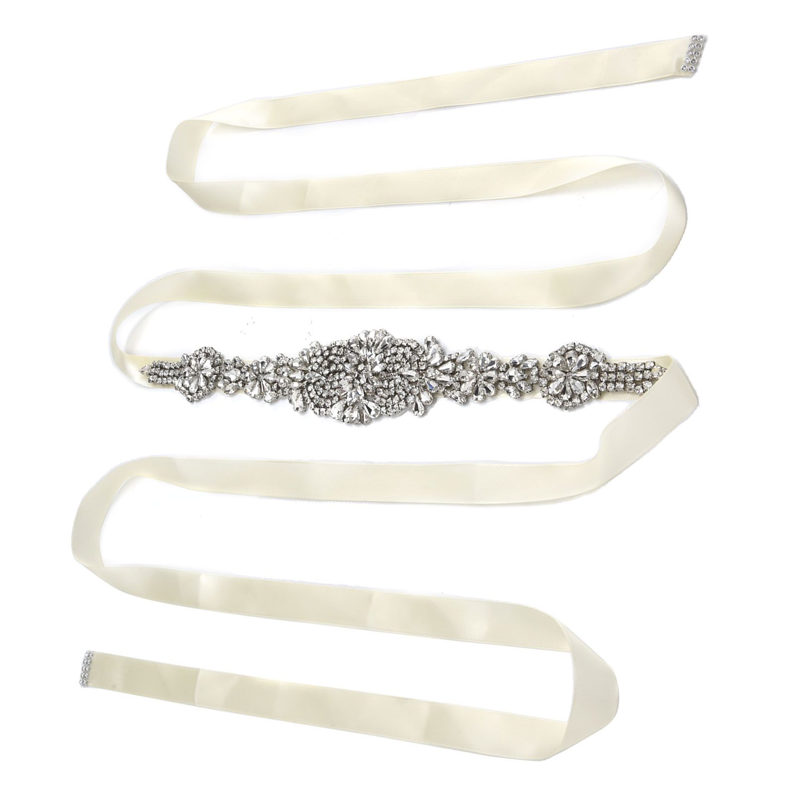 Rhinestone Wedding Dress Belt Elegant Waistbelt Clothes Accessories for Bride view 10