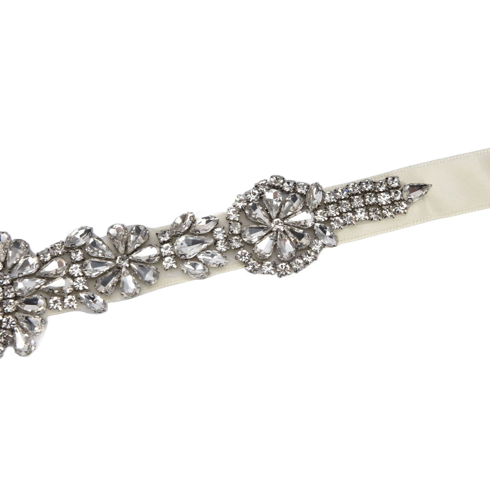 Rhinestone Wedding Dress Belt Elegant Waistbelt Clothes Accessories for Bride view 15