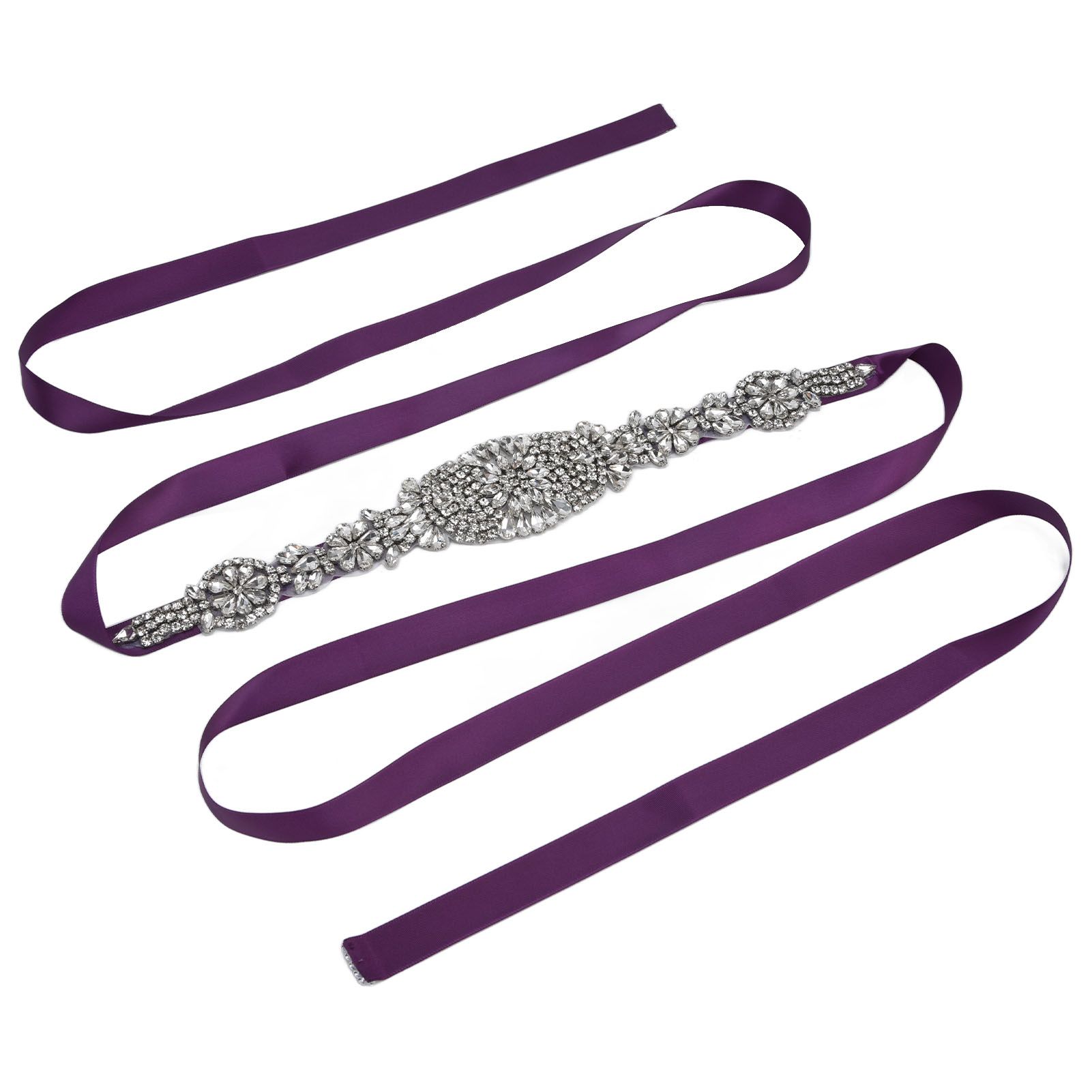 Rhinestone Wedding Dress Belt Elegant Waistbelt Clothes Accessories for Bride view 2