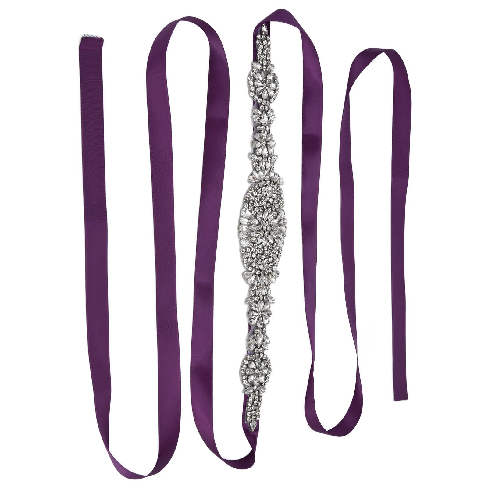 Rhinestone Wedding Dress Belt Elegant Waistbelt Clothes Accessories for Bride view 3
