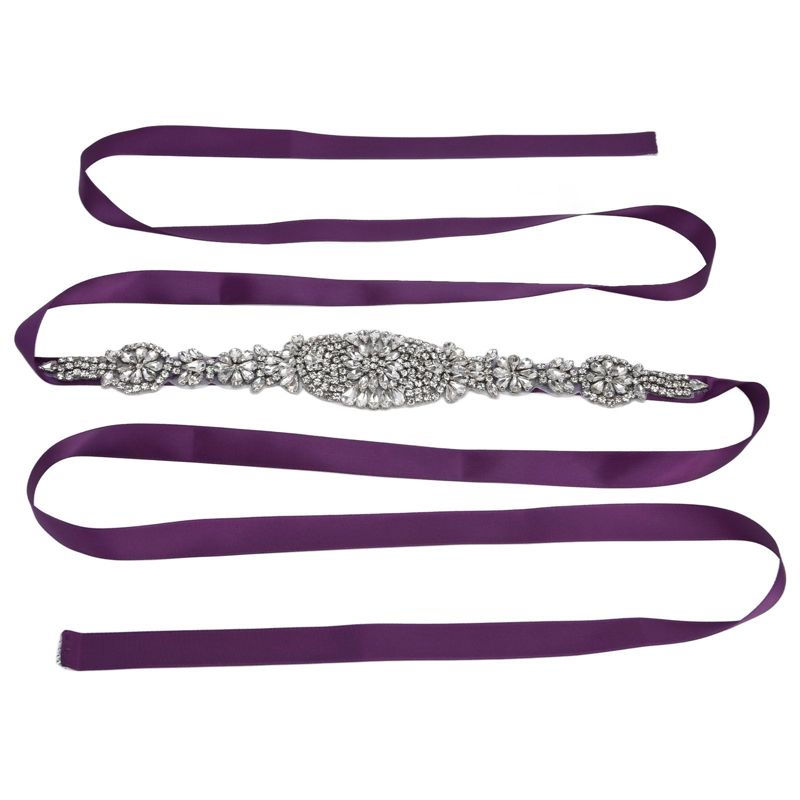 Rhinestone Wedding Dress Belt Elegant Waistbelt Clothes Accessories for Bride view 4