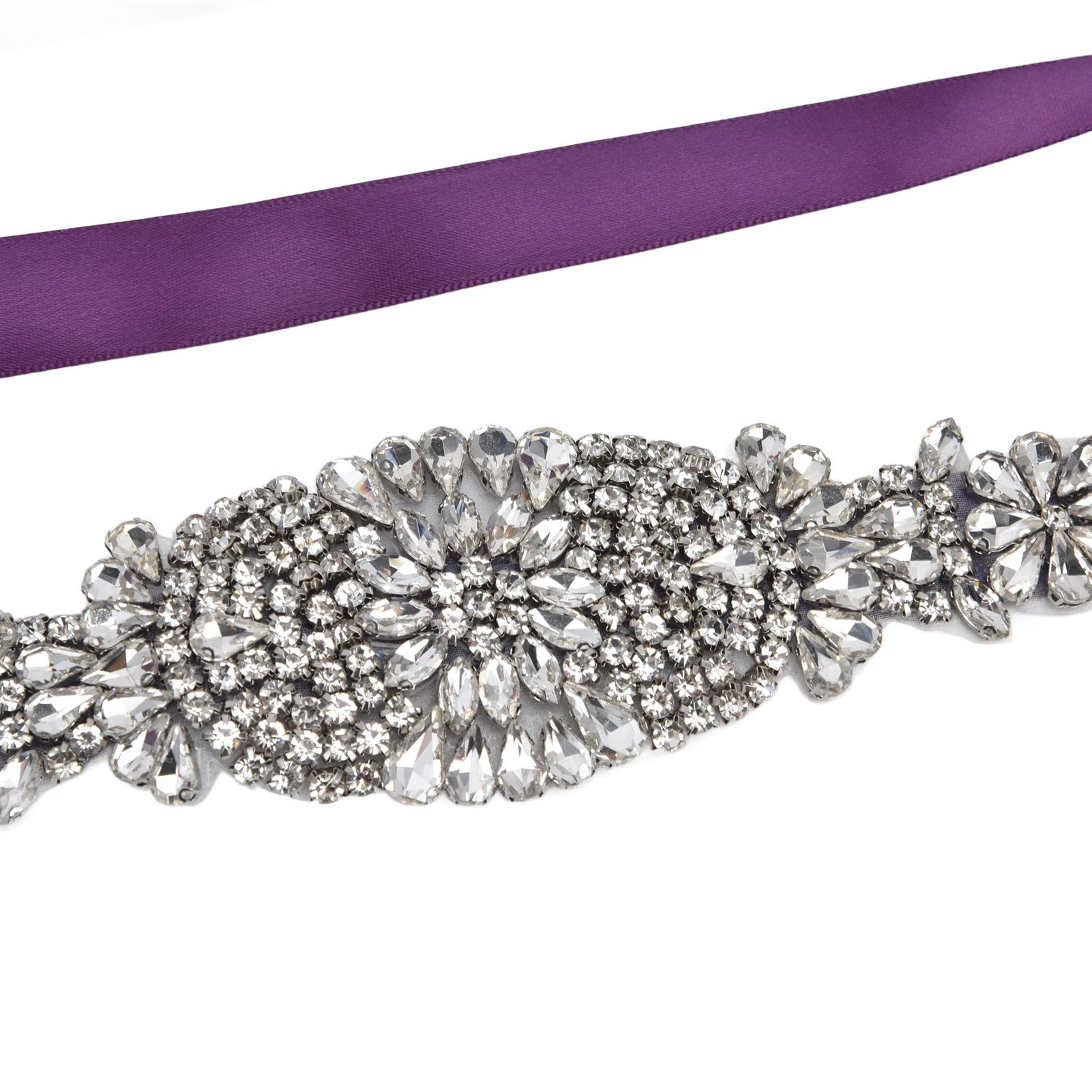 Rhinestone Wedding Dress Belt Elegant Waistbelt Clothes Accessories for Bride view 14