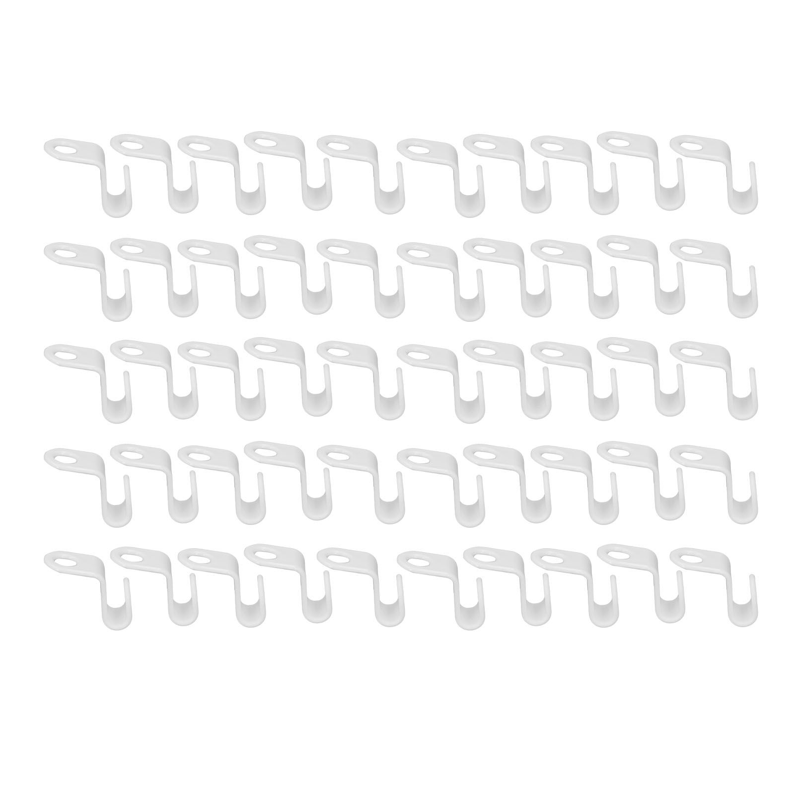 50Pcs Clothes Hanger Hook Strong Odorless Lightweight White Thickened Hanger view 2