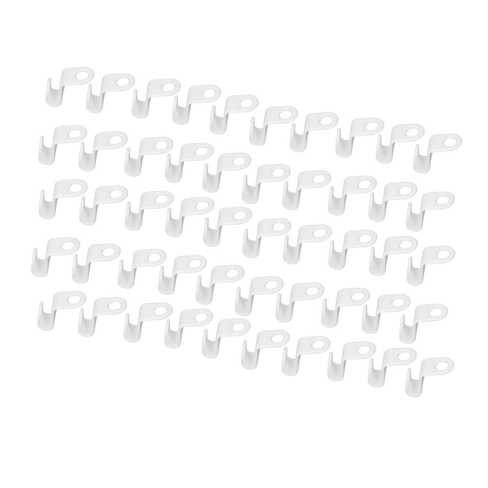 50Pcs Clothes Hanger Hook Strong Odorless Lightweight White Thickened Hanger view 3