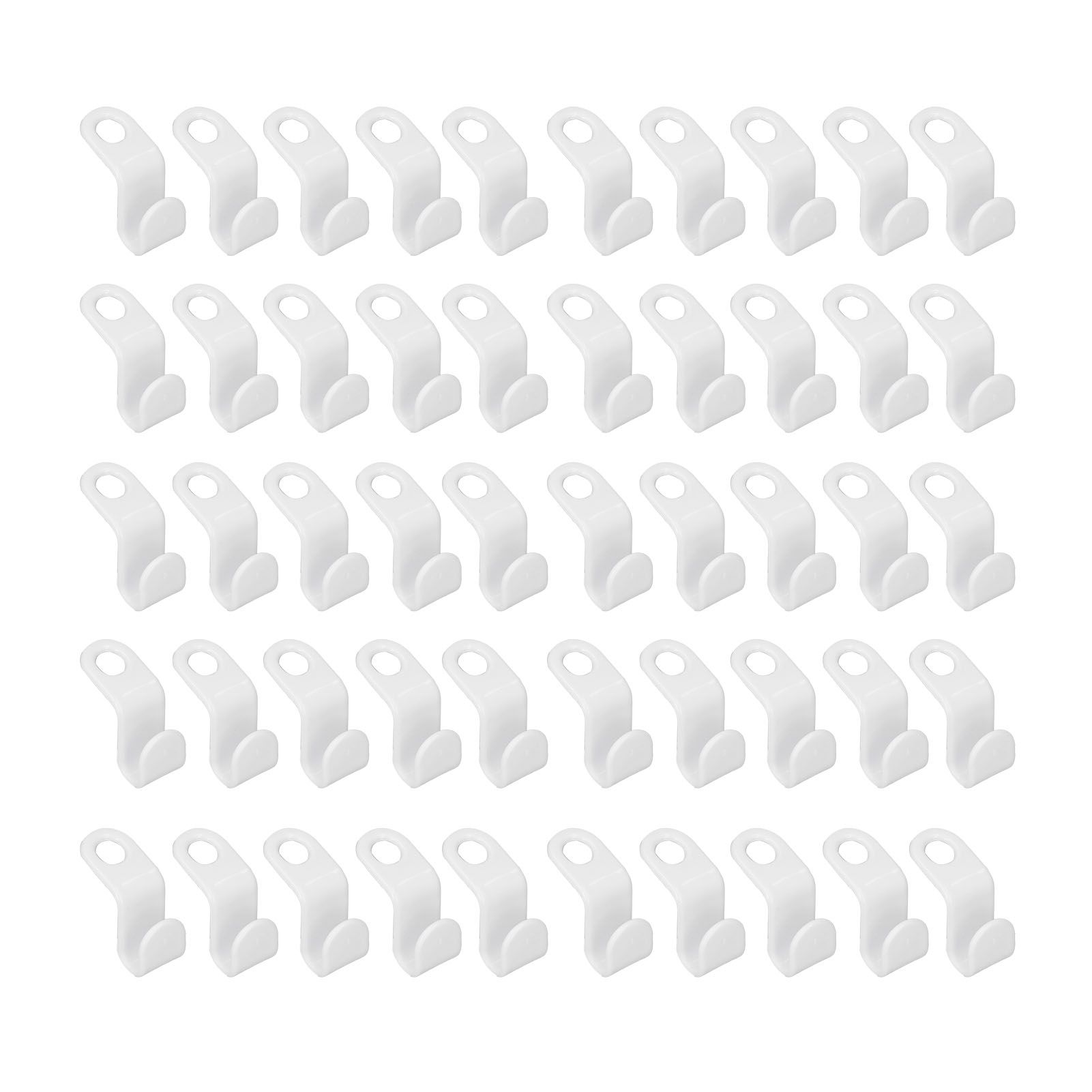 50Pcs Clothes Hanger Hook Strong Odorless Lightweight White Thickened Hanger view 4