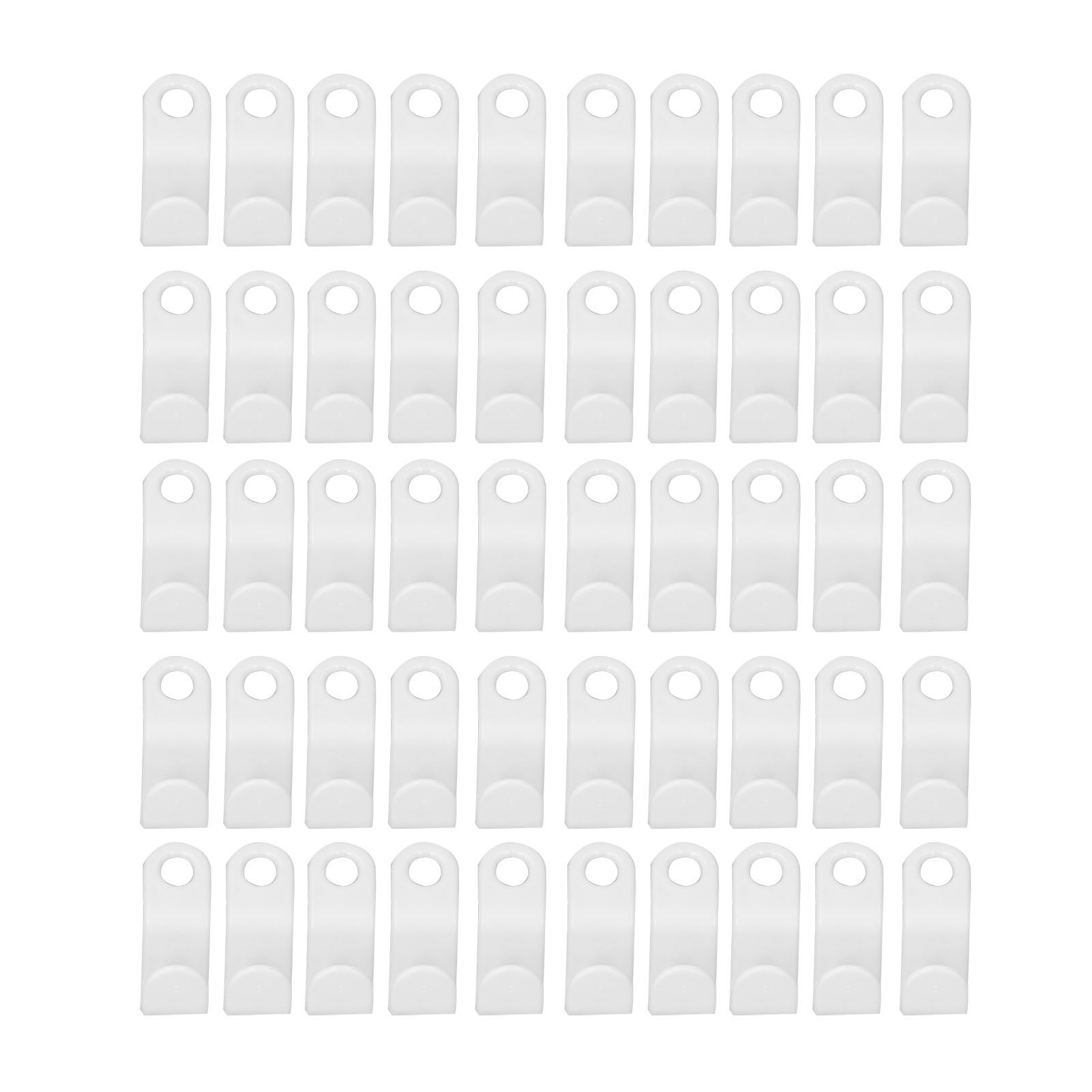 50Pcs Clothes Hanger Hook Strong Odorless Lightweight White Thickened Hanger view 6