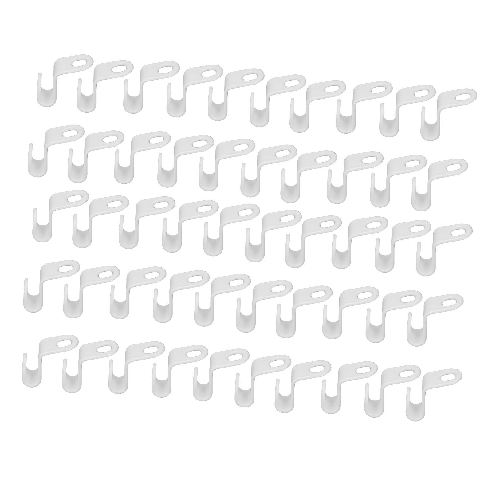 50Pcs Clothes Hanger Hook Strong Odorless Lightweight White Thickened Hanger view 7